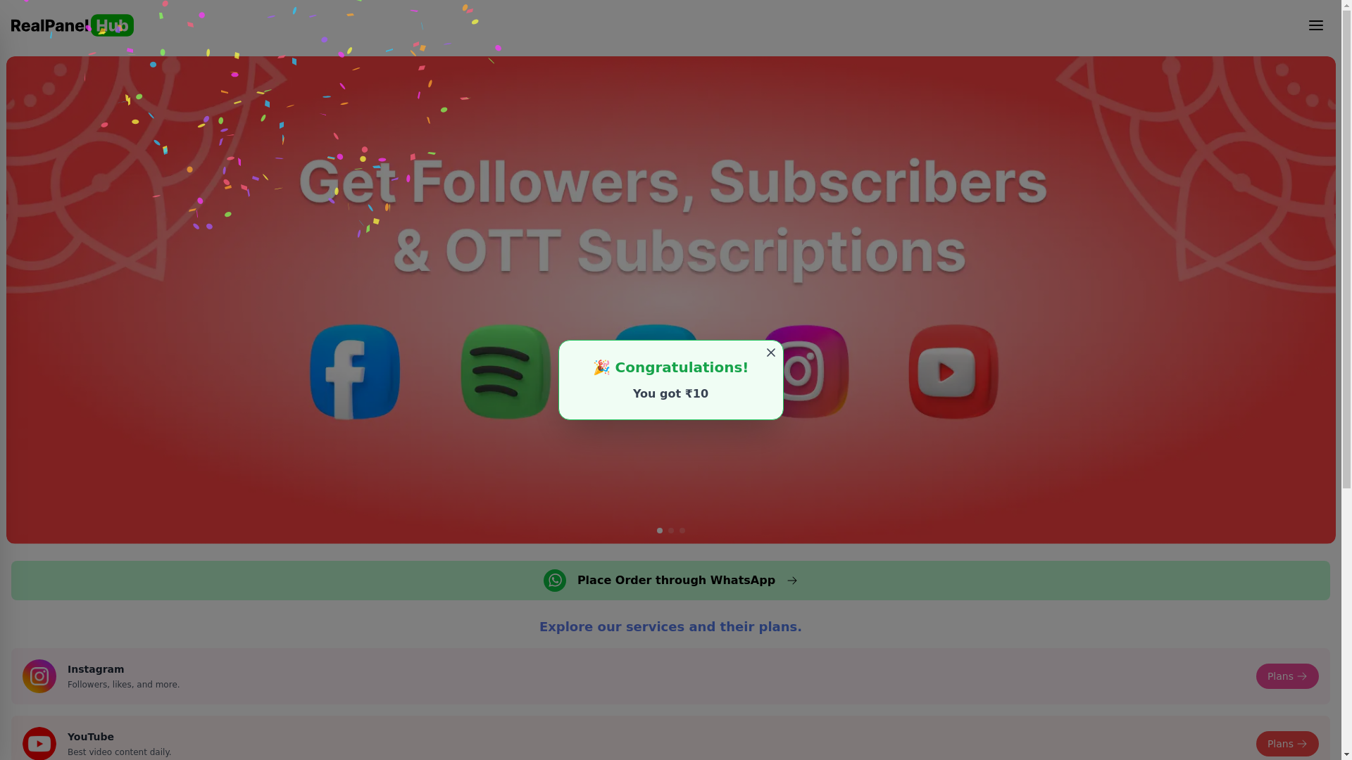 website screenshot of https://hitesh-instaguru-web.pages.dev/