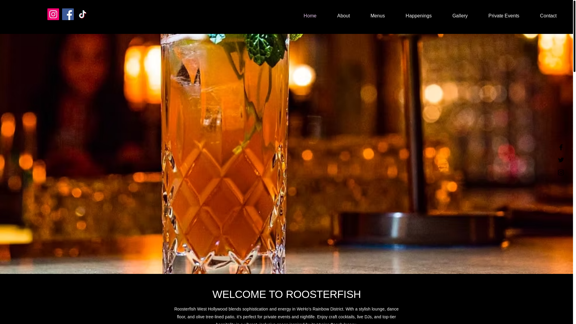 website screenshot of https://roosterfishwesthollywood.com/