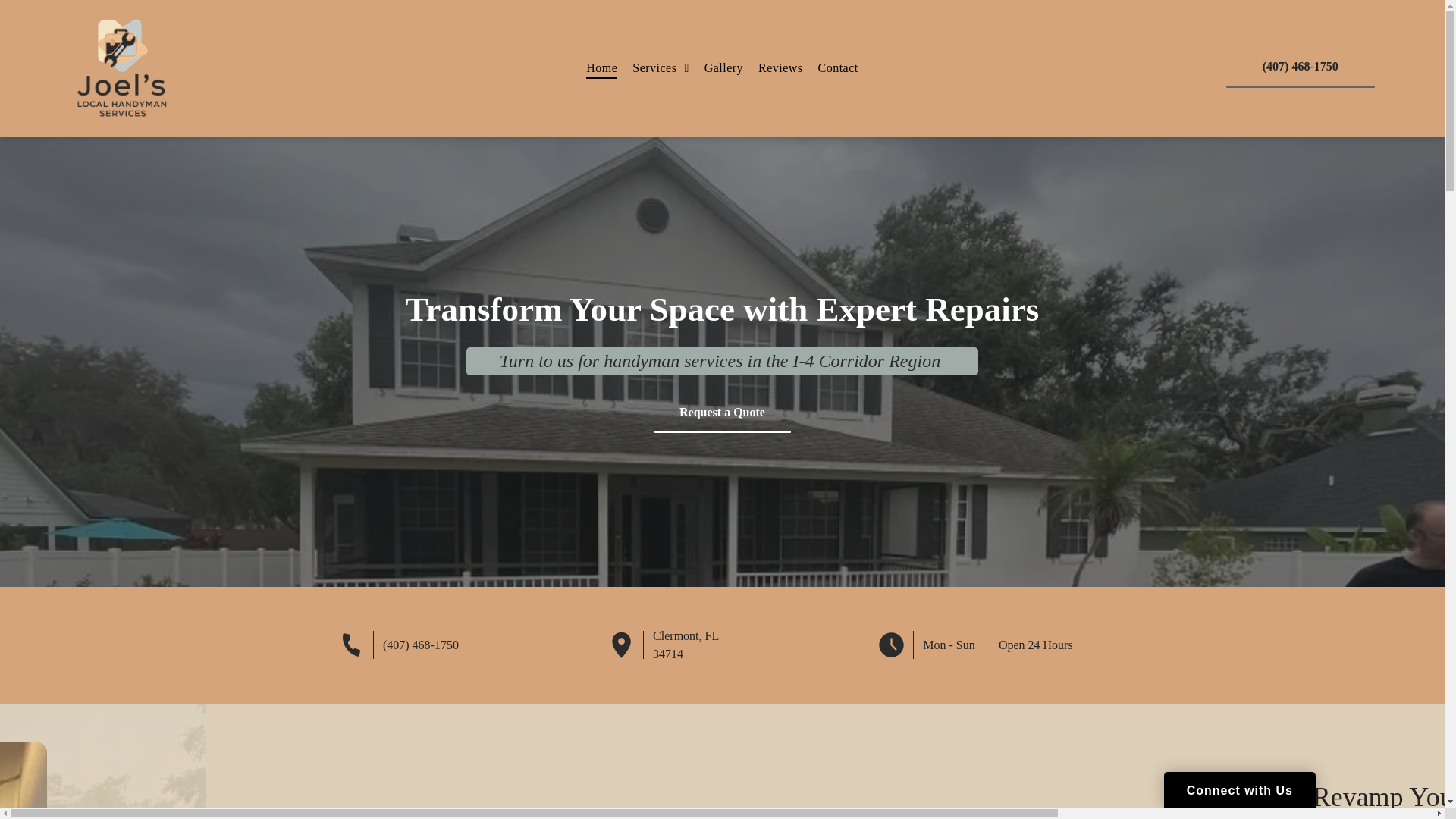 website screenshot of https://joelthelocalhandyman.com/