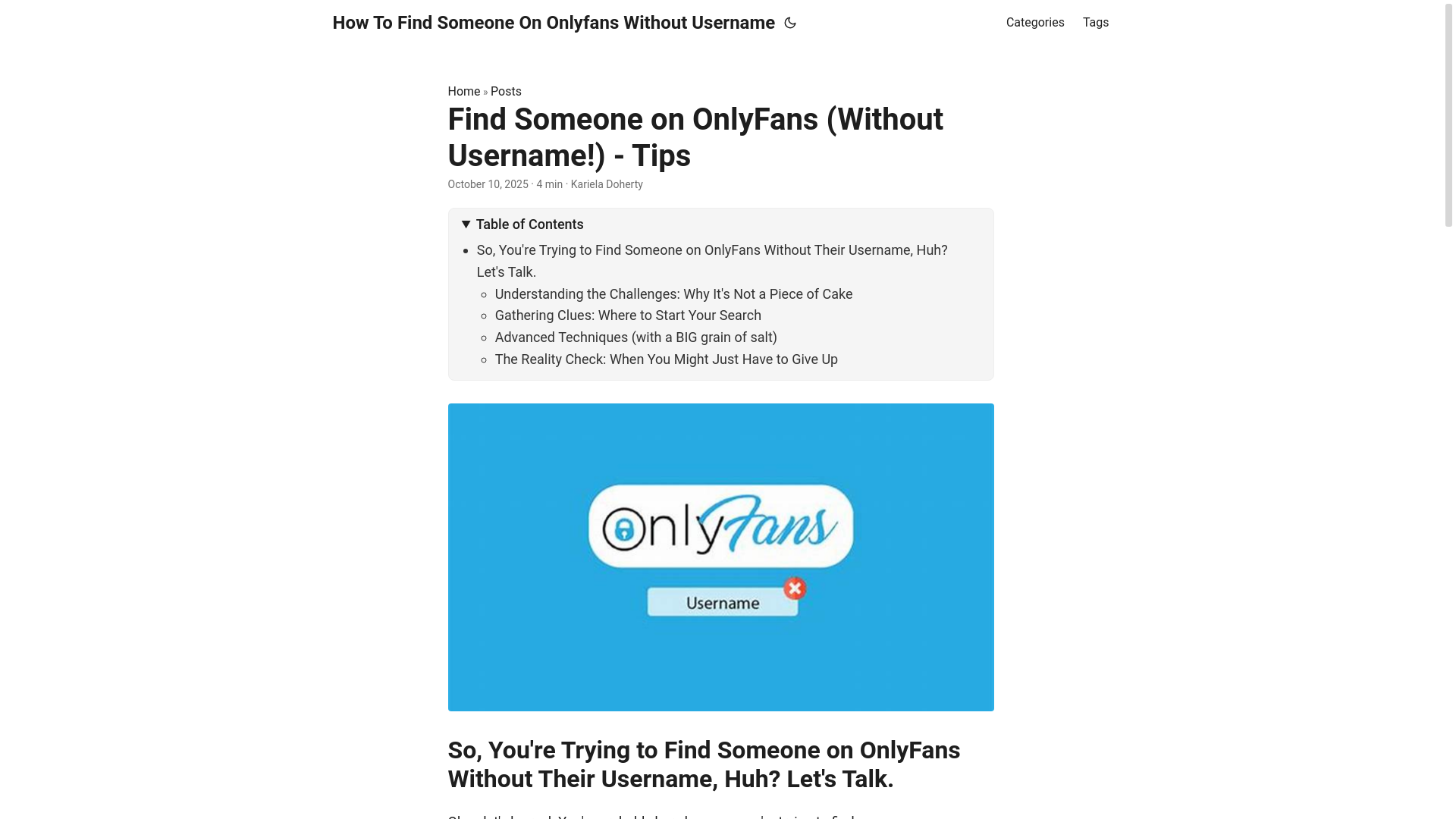 website screenshot of https://how-to-find-someone-on-onlyfans-without-username.pages.dev/