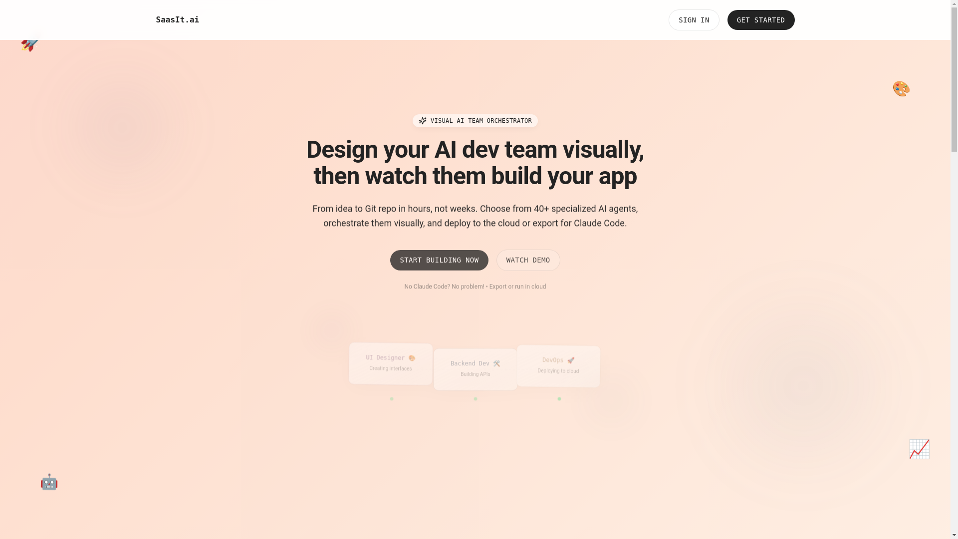 website screenshot of https://saasit-ai.pages.dev/