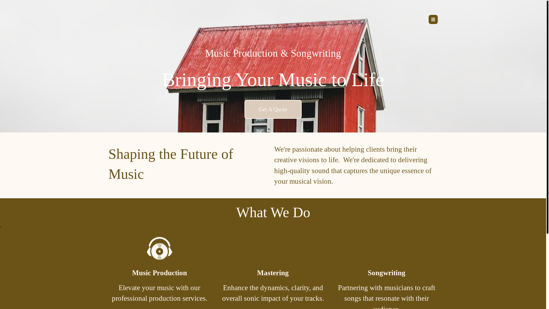 website screenshot of https://littleacremusic.com/