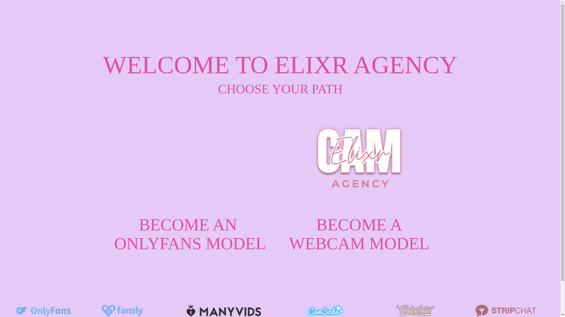 website screenshot of https://elixragency.com/
