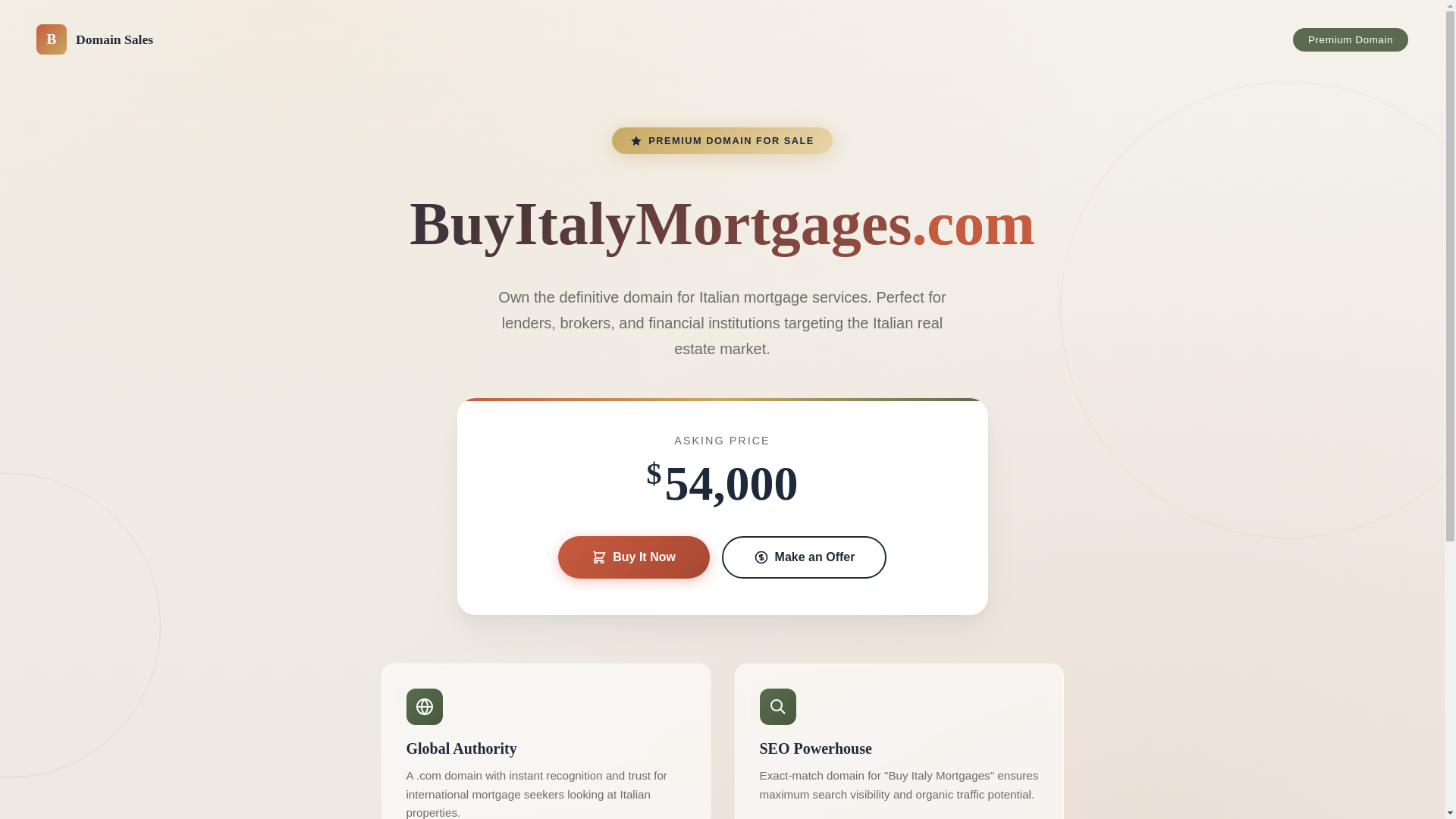 website screenshot of https://sellbuyitalymortgages.pages.dev/