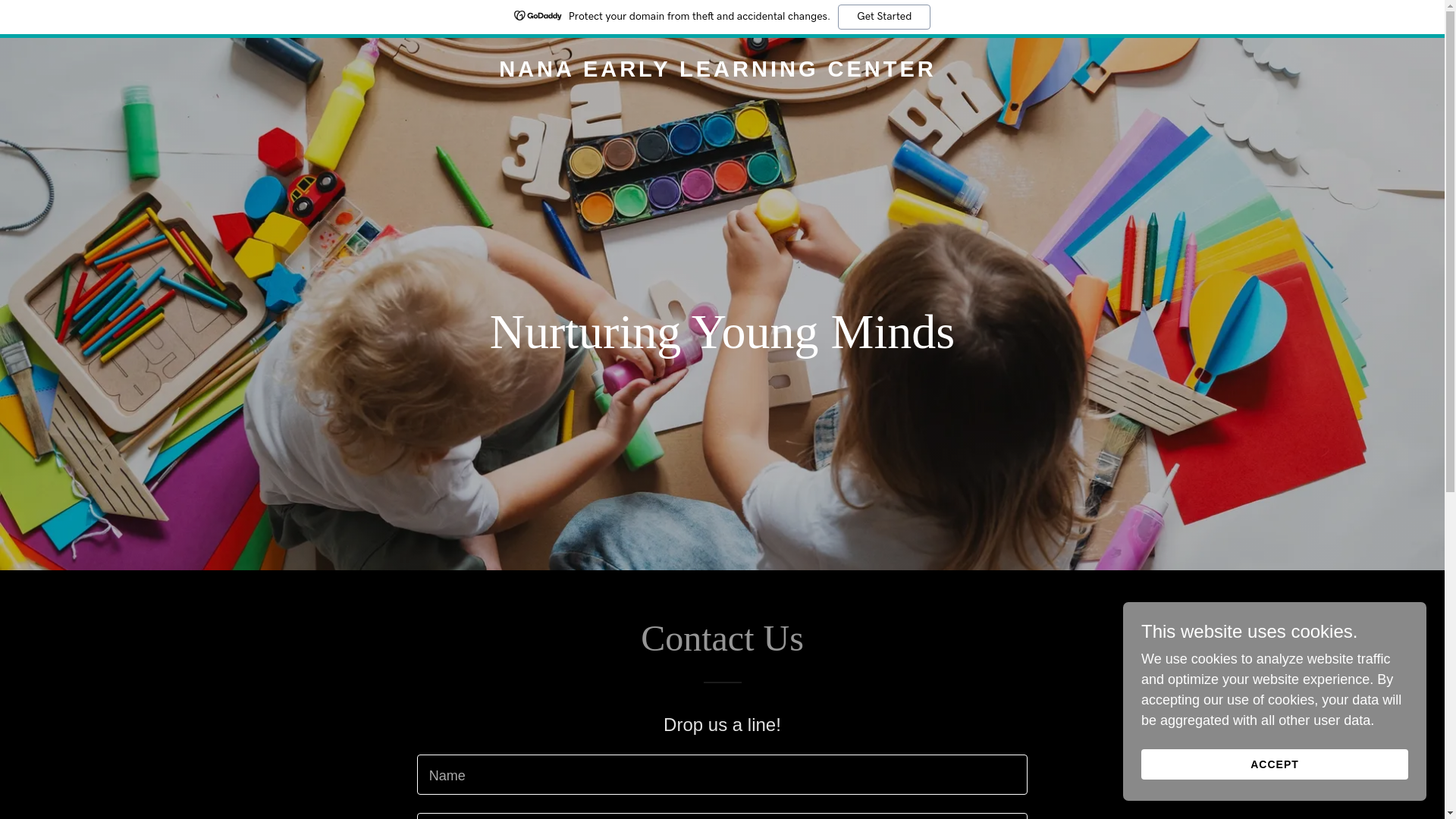 website screenshot of https://nanaearlylearningcenter.com/