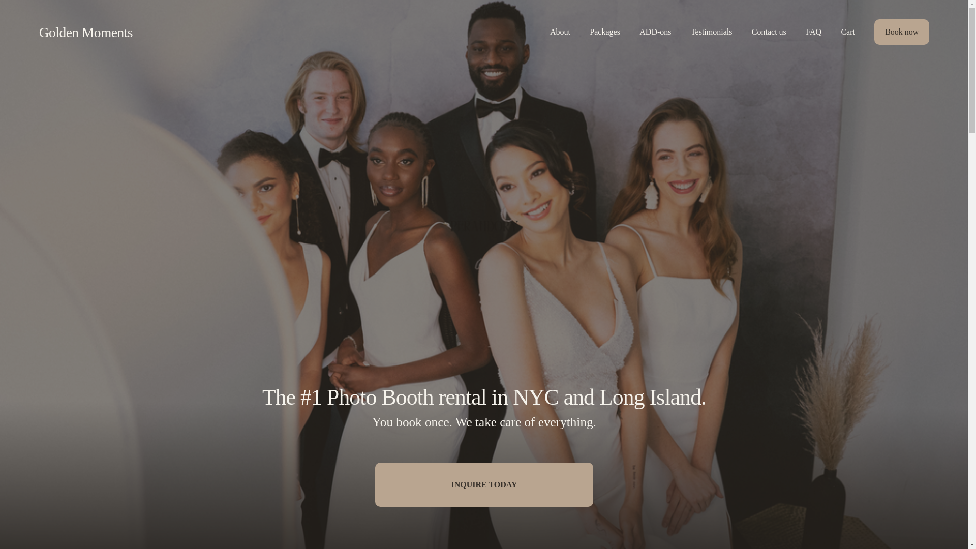 website screenshot of https://goldenmomentspbny.com/