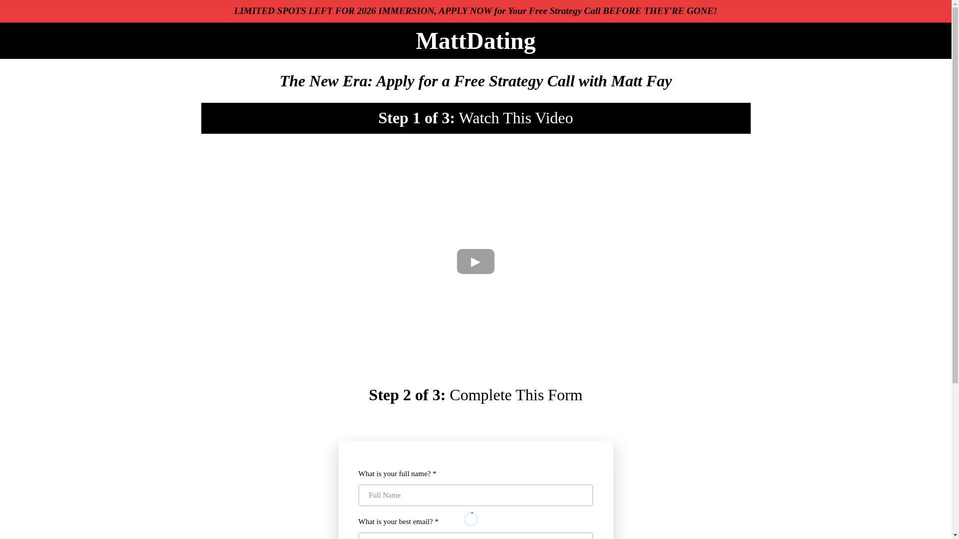 website screenshot of https://mattdating.com/