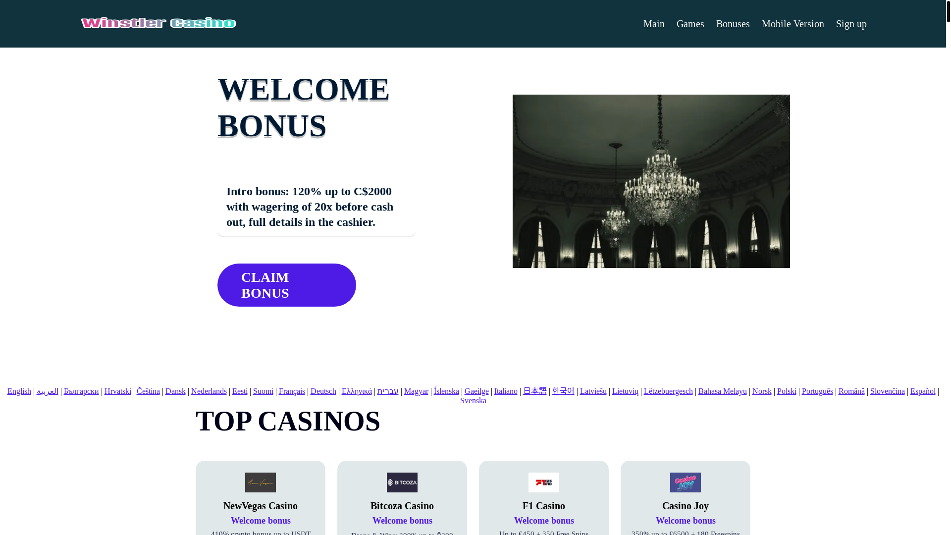 website screenshot of https://winstler1.bond/