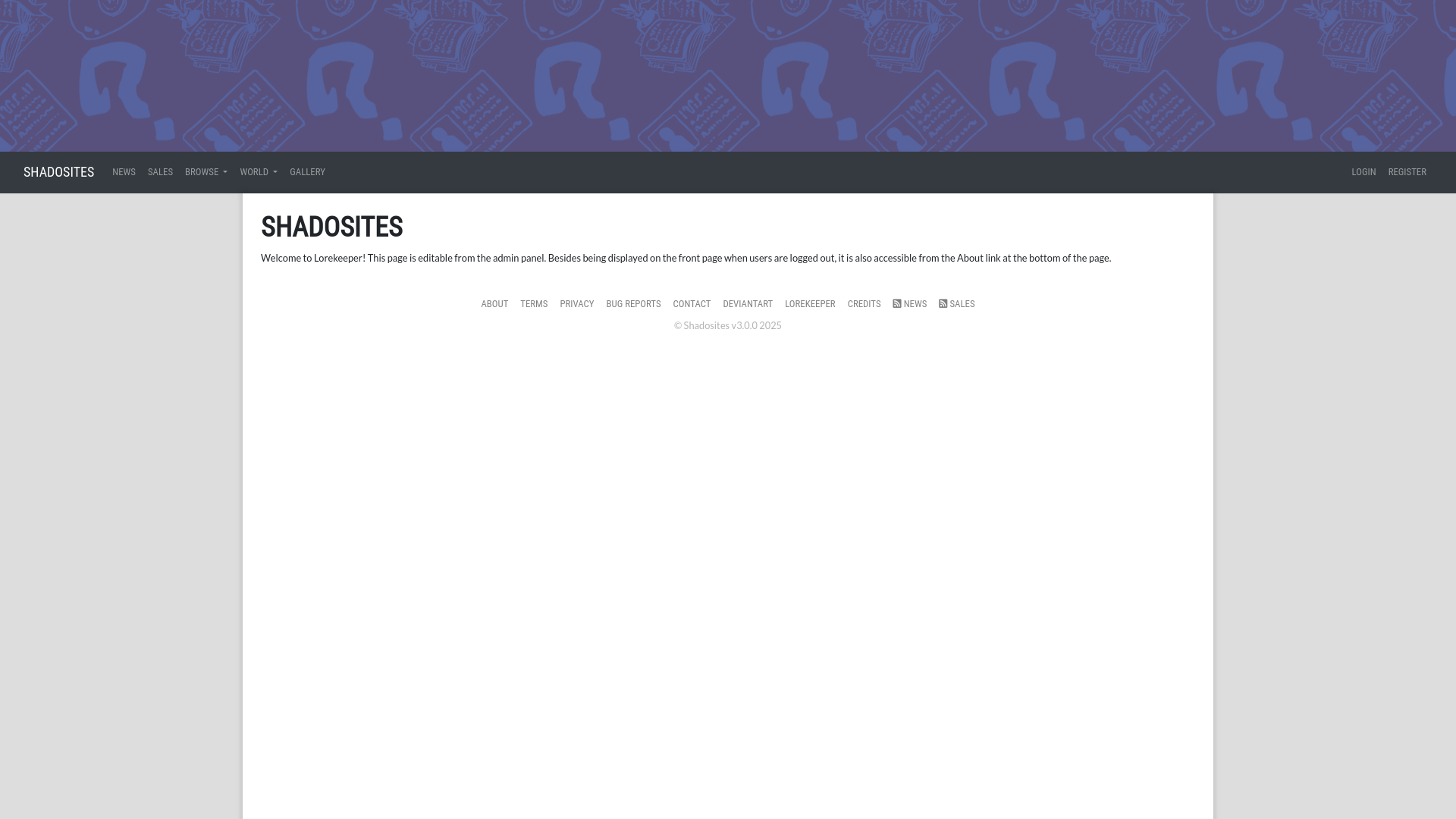 website screenshot of https://shadosites.com/