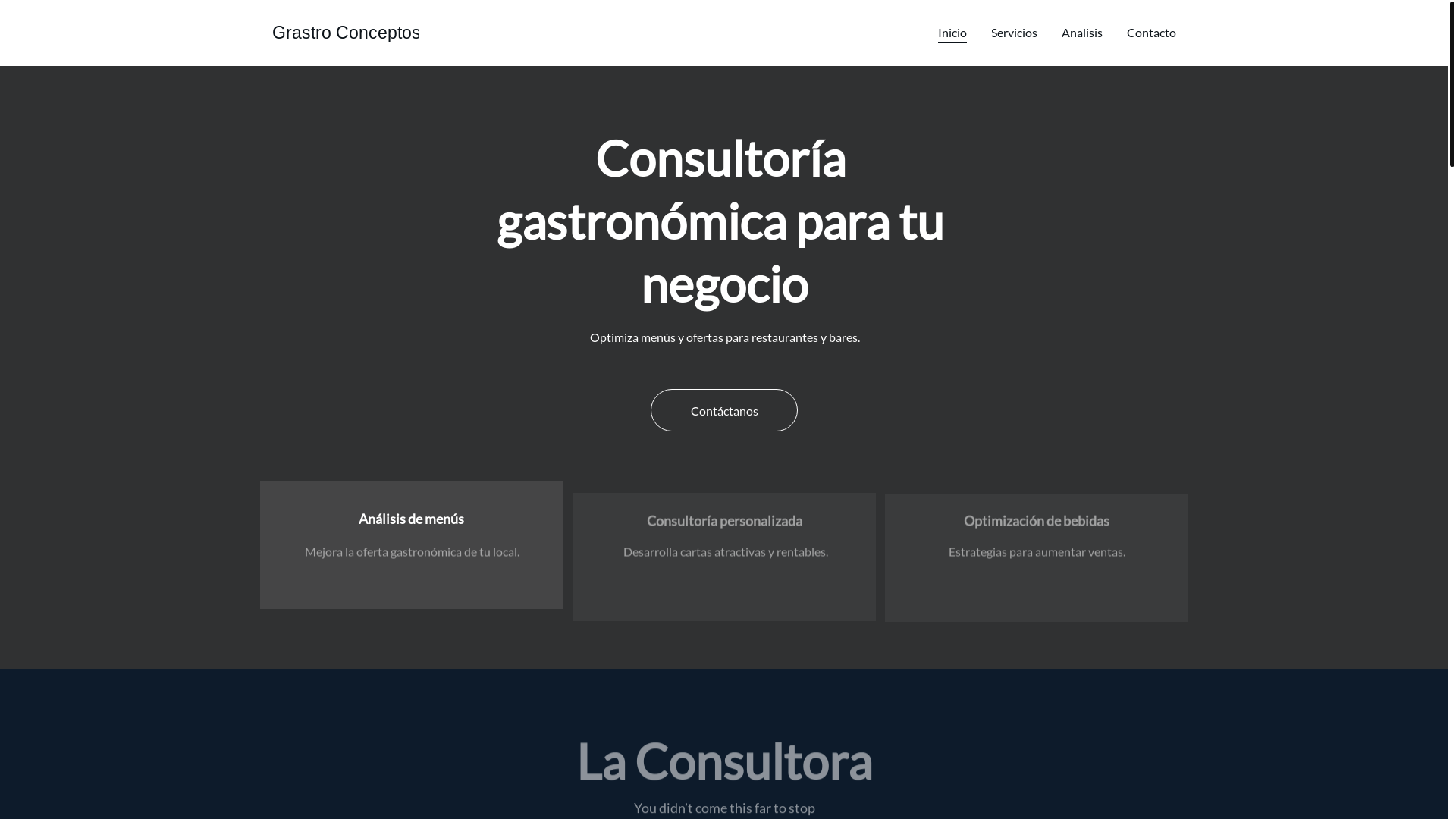 website screenshot of https://gastroconceptos.es/