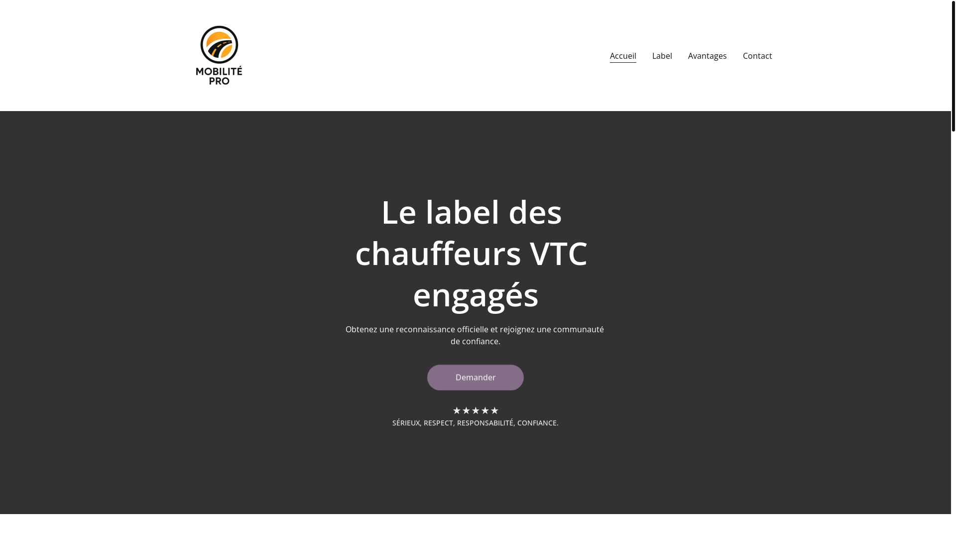 website screenshot of https://mobilitepro.pro/