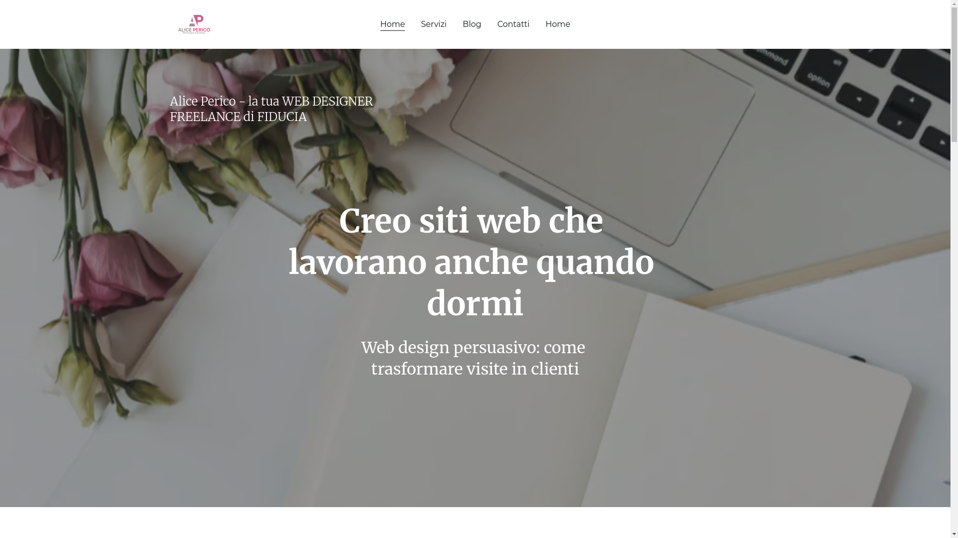 website screenshot of https://pericoalice.com/