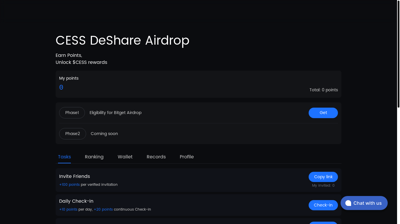 website screenshot of https://cessnetwork.xyz/