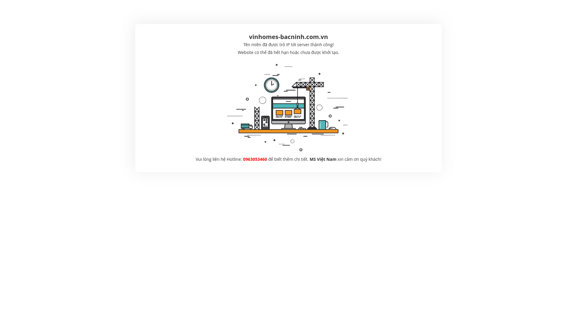 website screenshot of https://vinhomes-bacninh.com.vn/