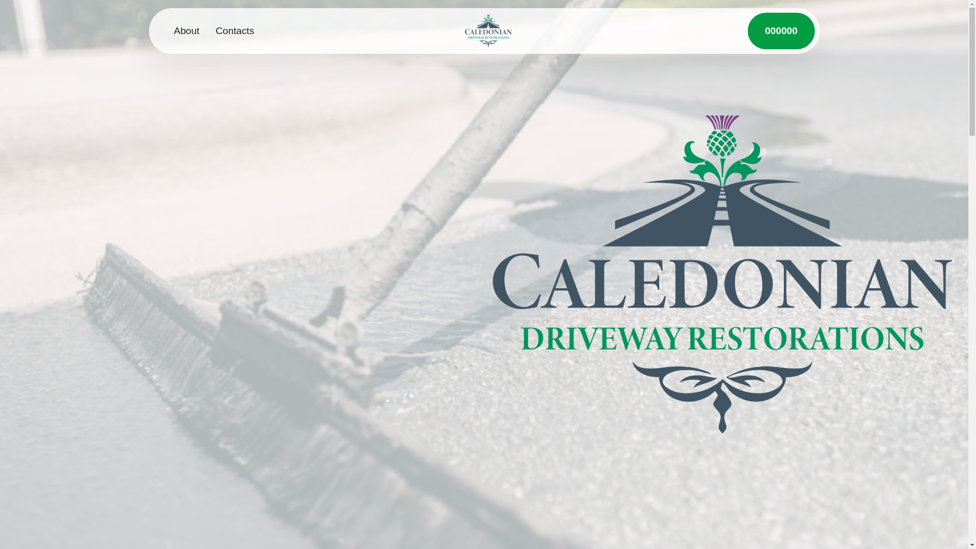 website screenshot of https://caledoniandrivewayrestorations.com/