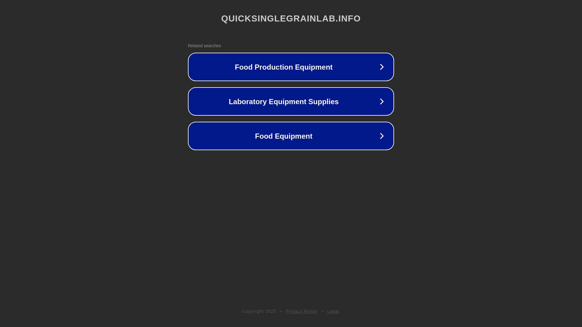 website screenshot of https://quicksinglegrainlab.info/