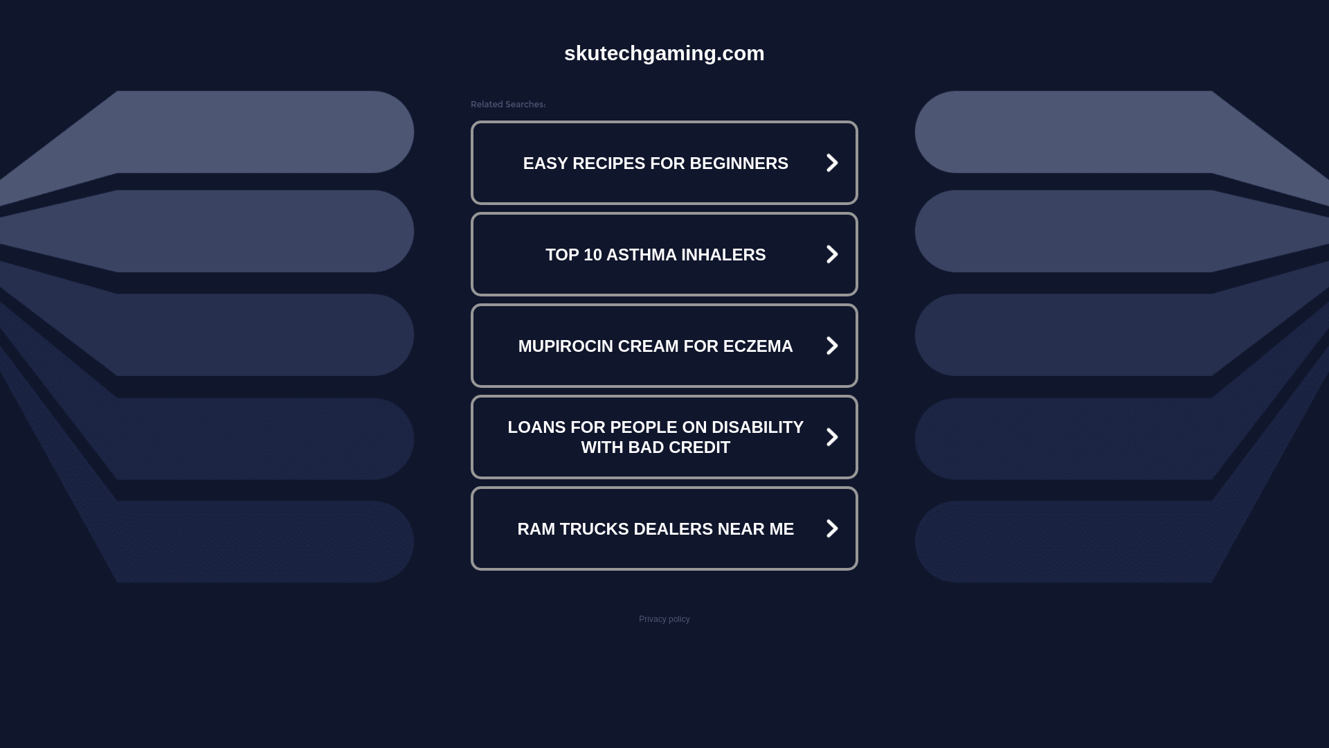 website screenshot of https://skutechgaming.com/