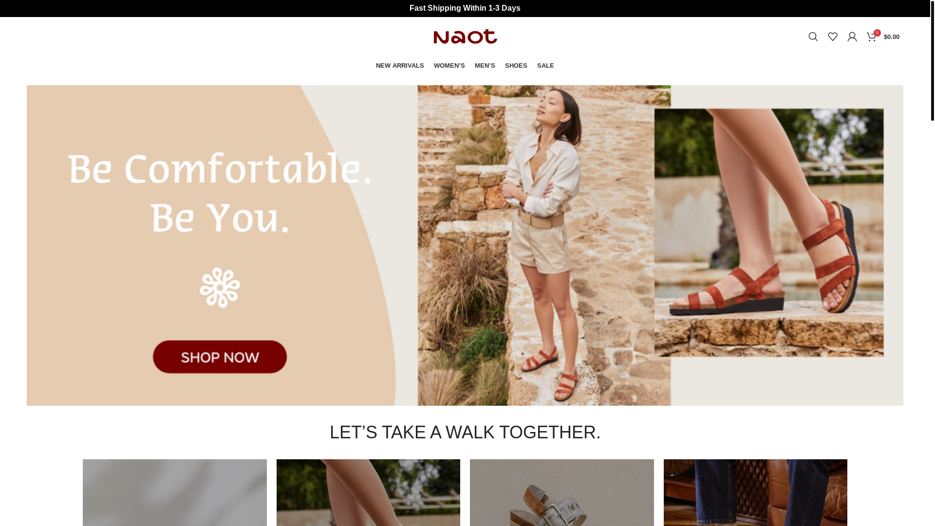 website screenshot of https://naotfansclub.shop/