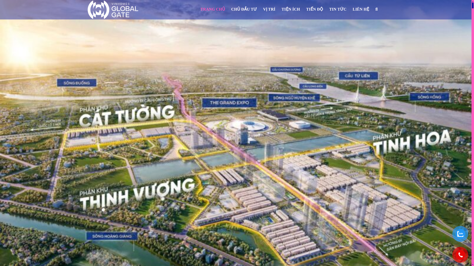 website screenshot of https://vinhomehaivanbay.com/