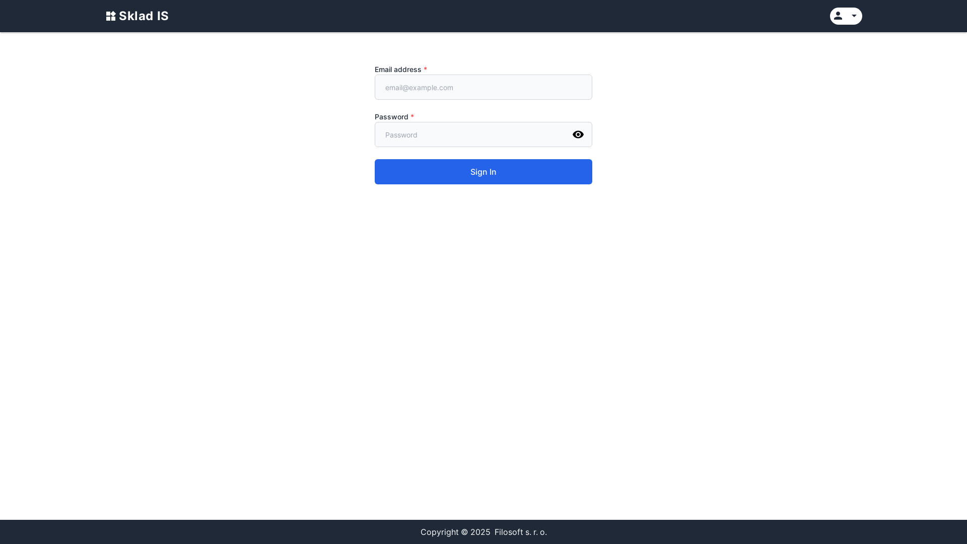 website screenshot of https://skladis-frontend.pages.dev/