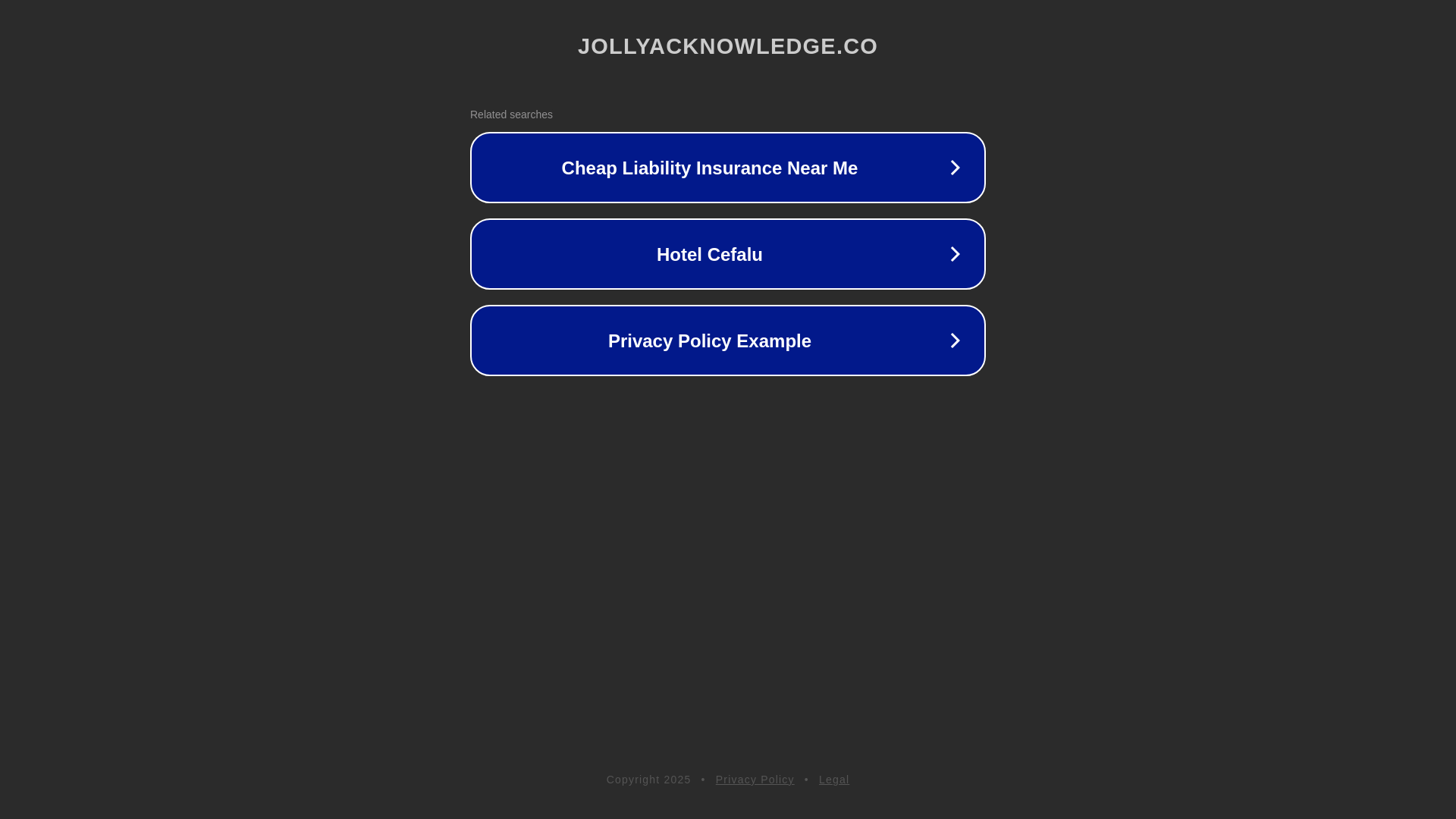 website screenshot of https://jollyacknowledge.co/