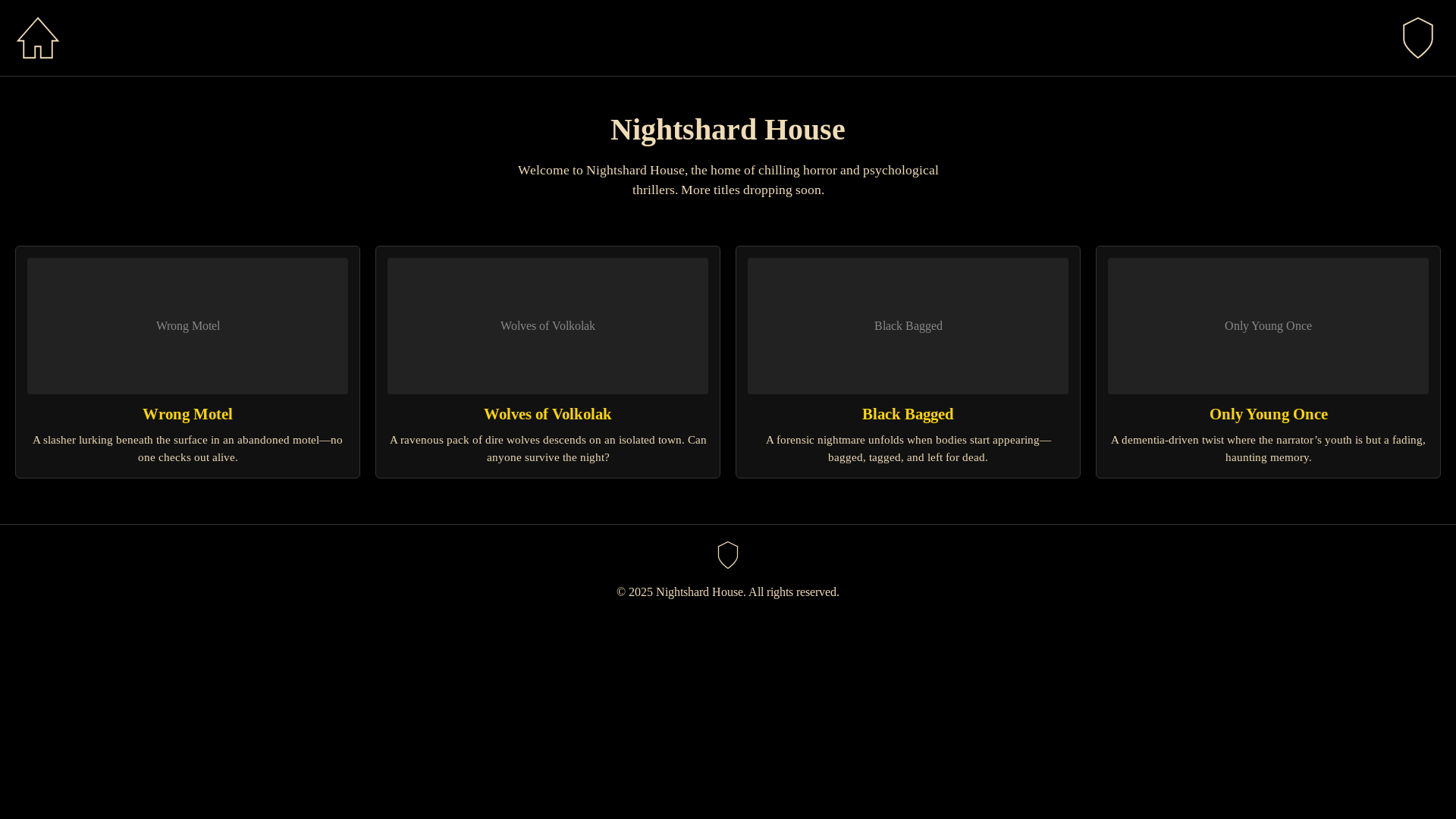 website screenshot of https://nightshardhouse.com/