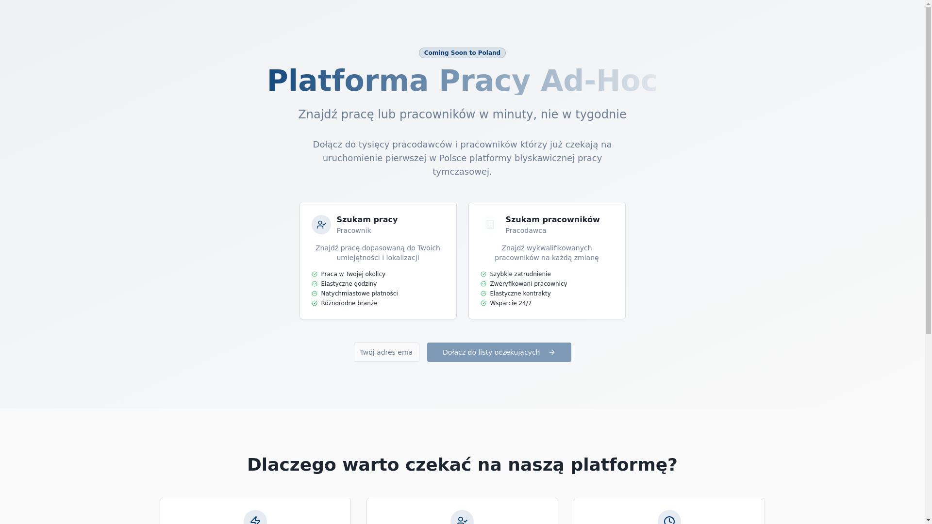 website screenshot of https://quickworkpoland.com/