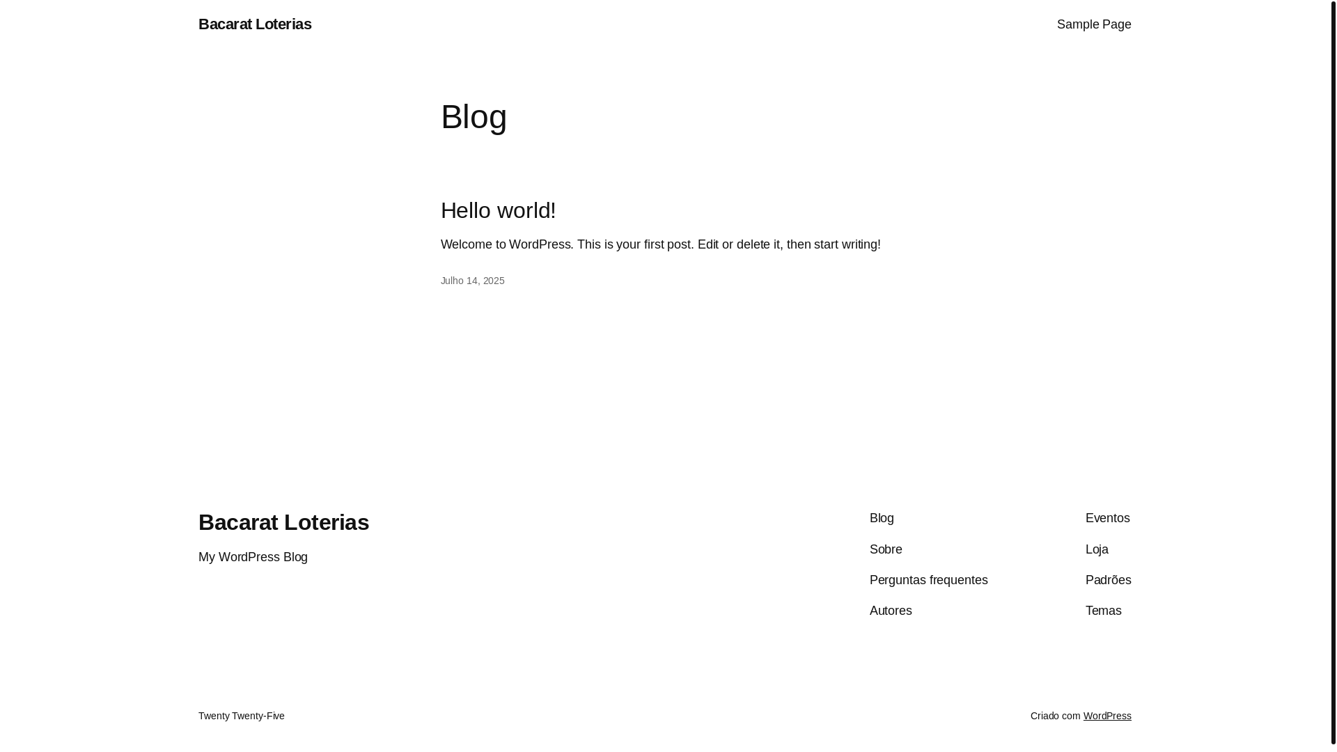 website screenshot of https://bacaratloterias.com.br/