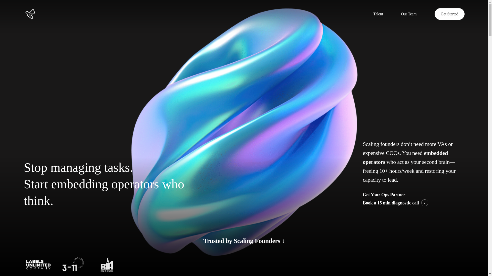 website screenshot of https://chiefnestapp.com/