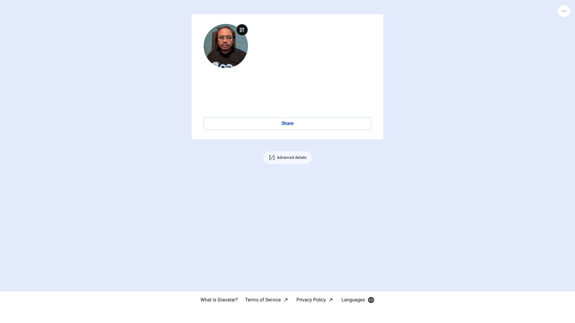 website screenshot of https://ferripradana.link/