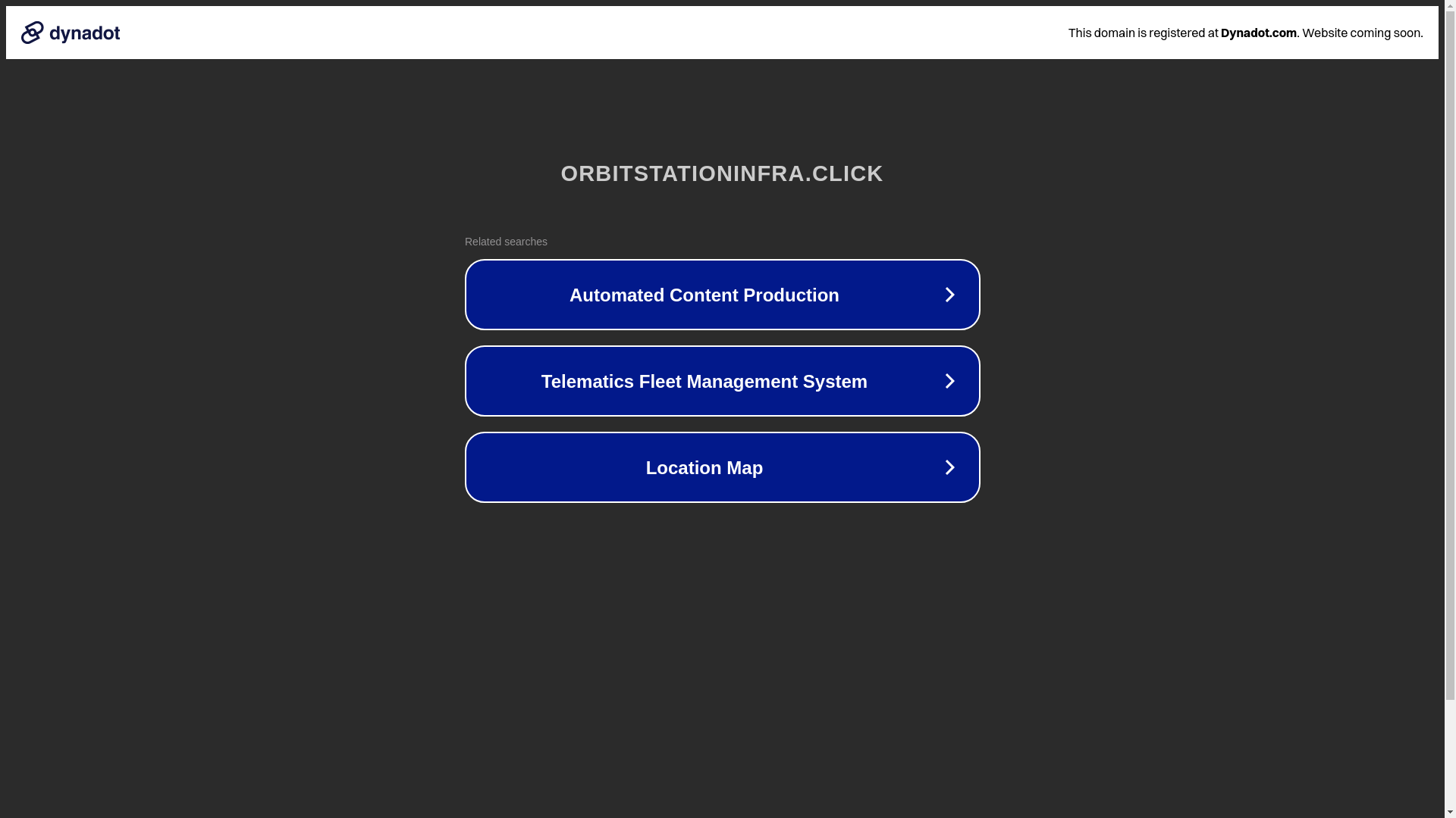 website screenshot of https://orbitstationinfra.click/