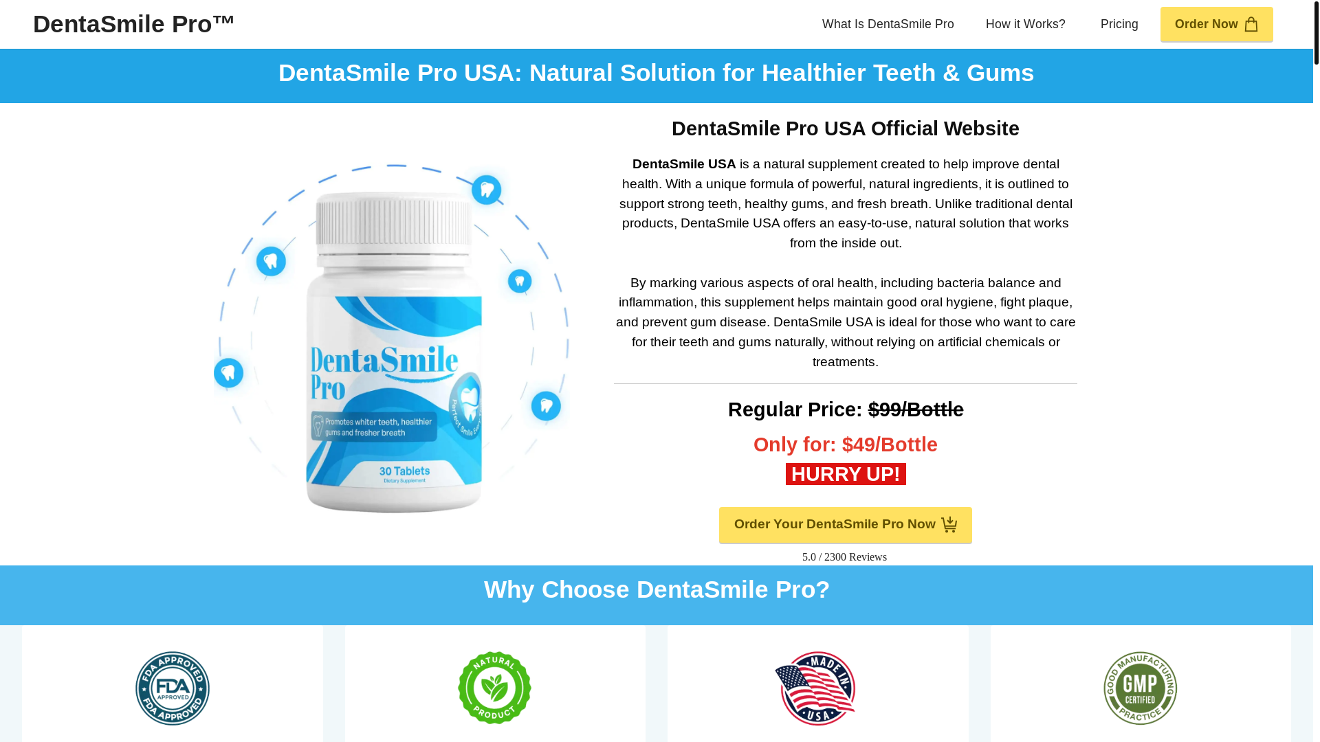 website screenshot of https://dentasmile--pro.com/