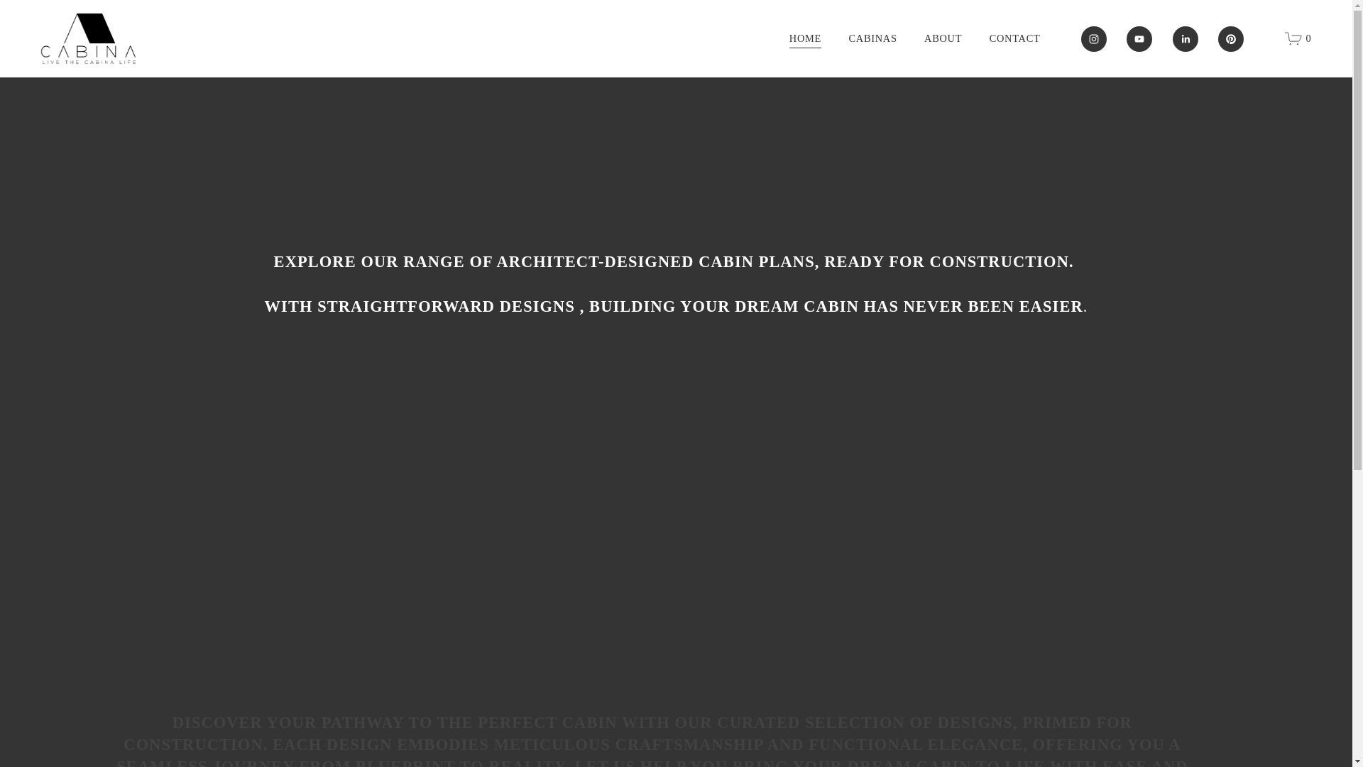 website screenshot of https://cabinalife.com/