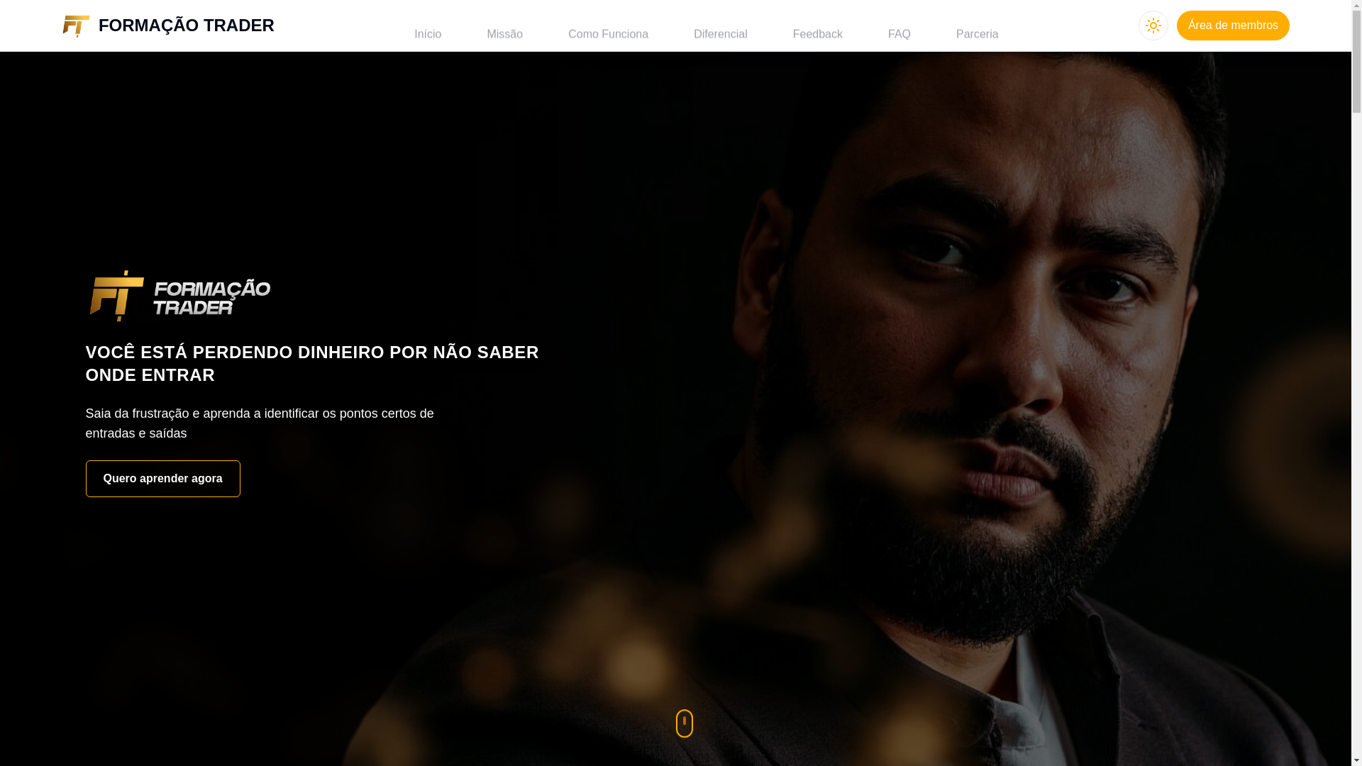 website screenshot of https://formacaotrader.pages.dev/
