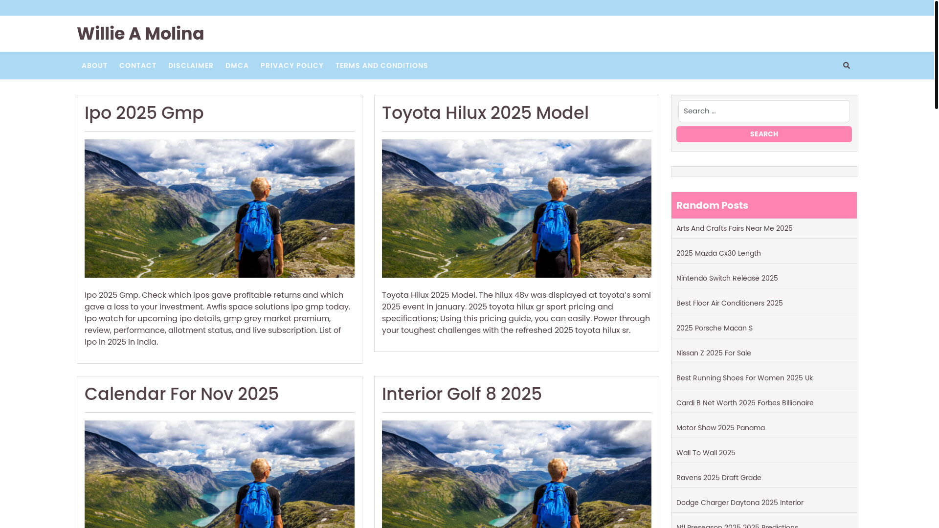 website screenshot of https://willieamolinas.pages.dev/