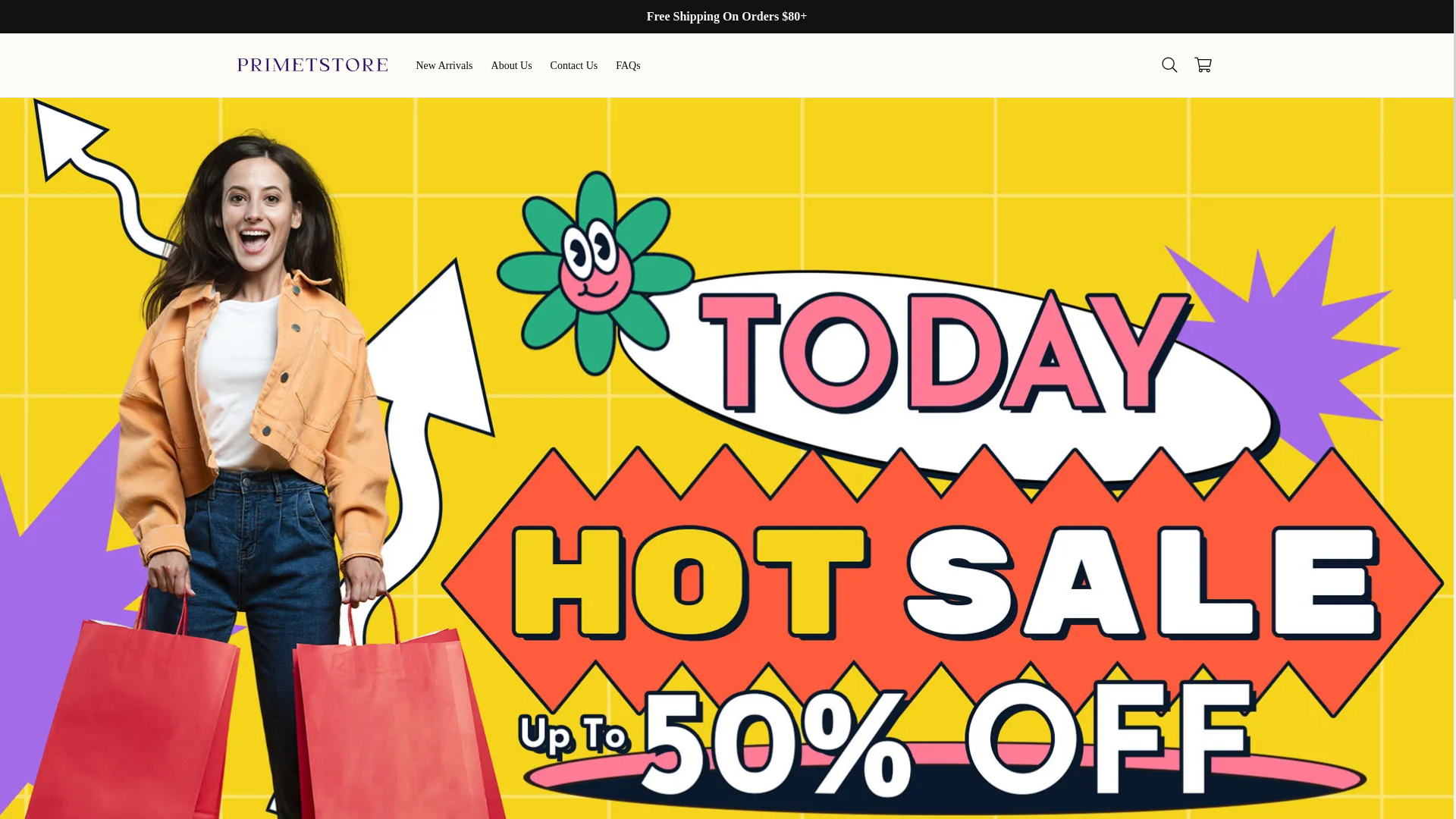 website screenshot of https://primetstore.com/