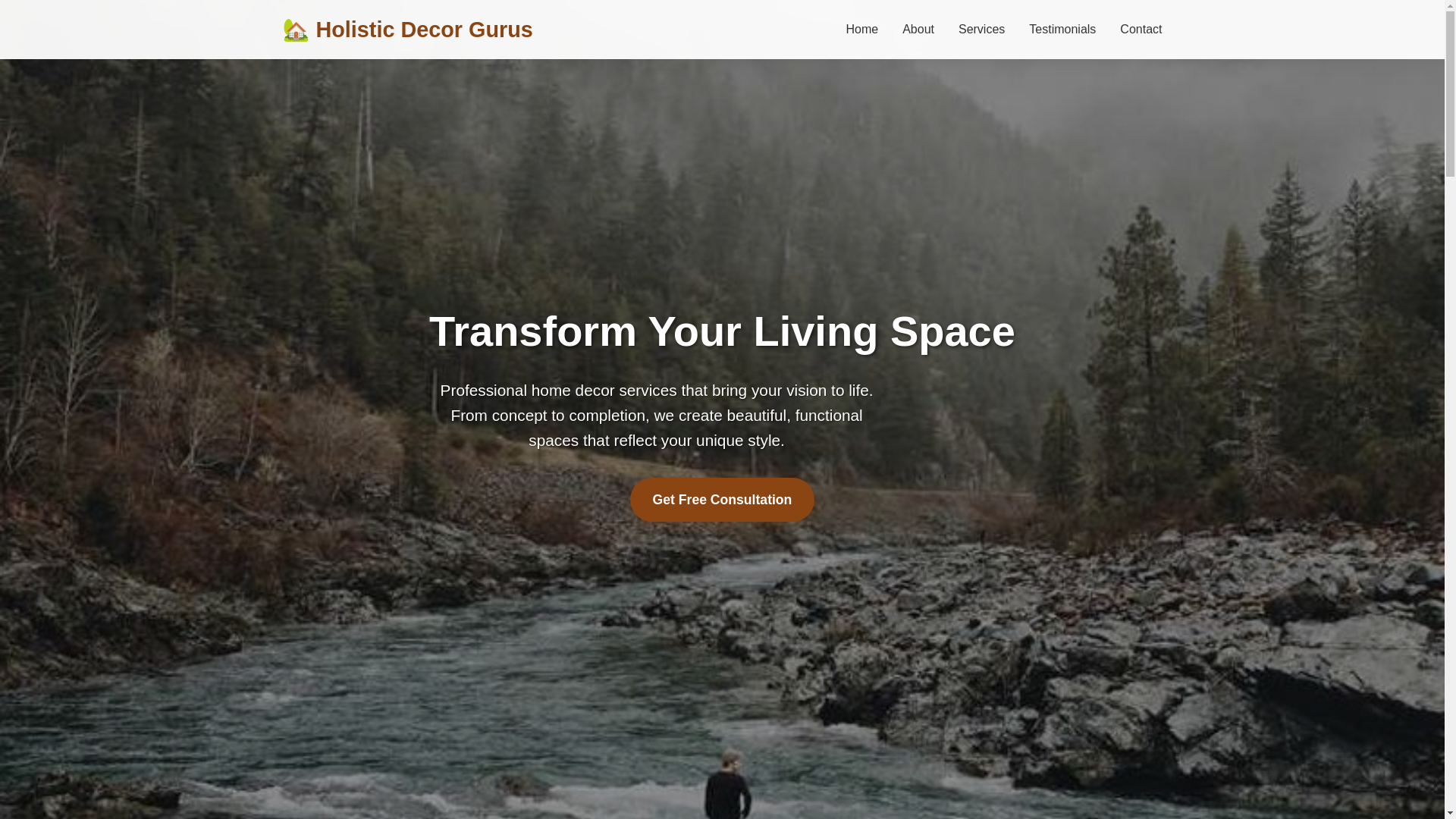 website screenshot of https://holisticdecorgurus.courses/