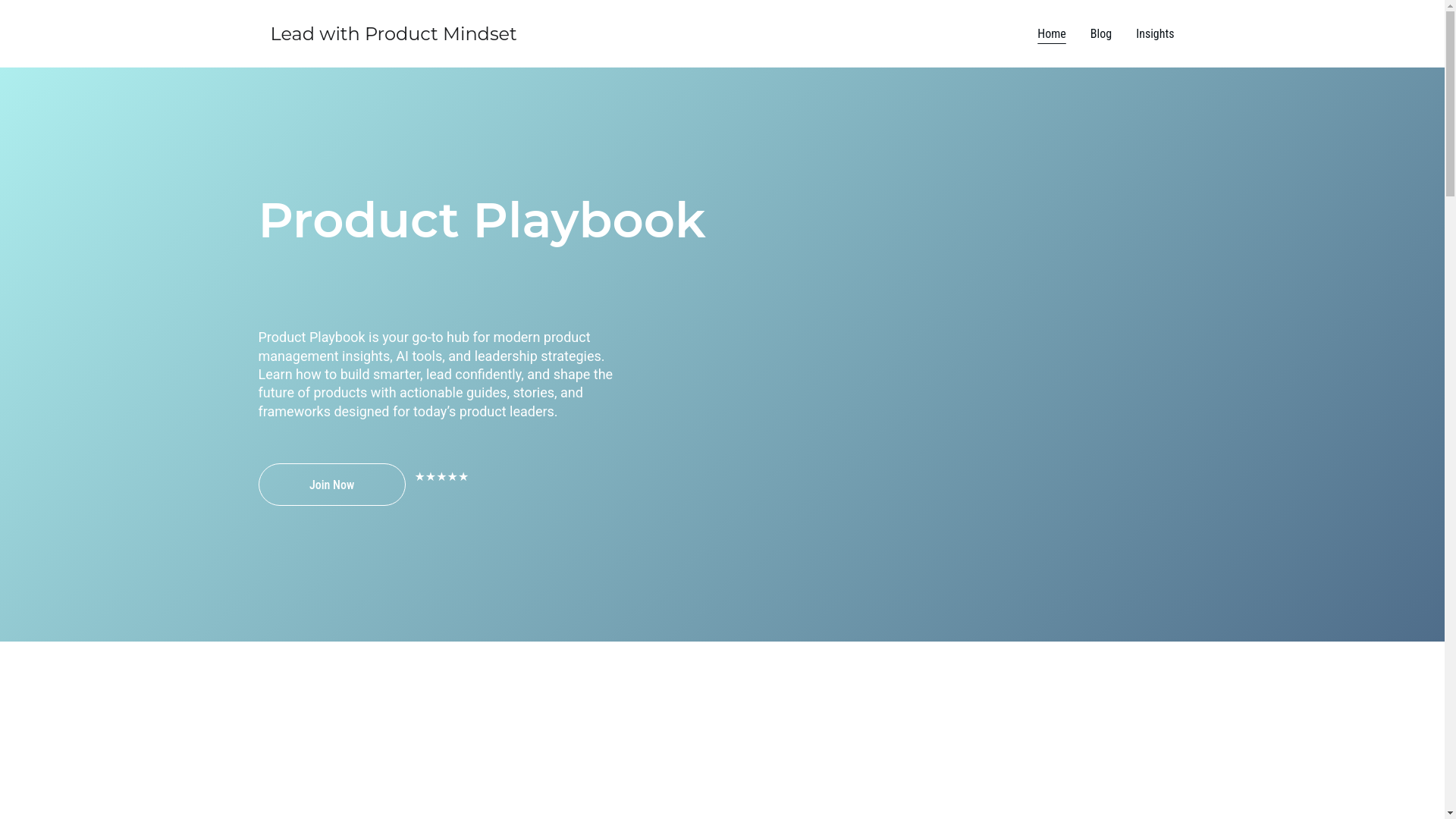 website screenshot of https://productplaybook.in/
