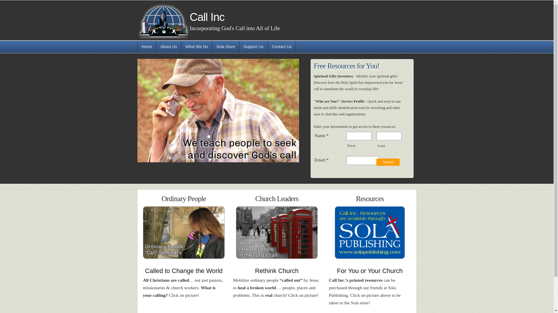 website screenshot of https://callinc-static.pages.dev/