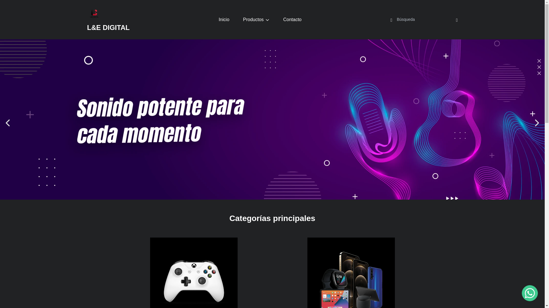 website screenshot of https://tiendaledigital.shop/