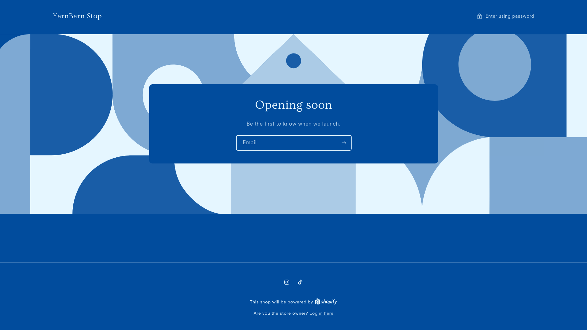 website screenshot of https://yarnbarnstop.shop/