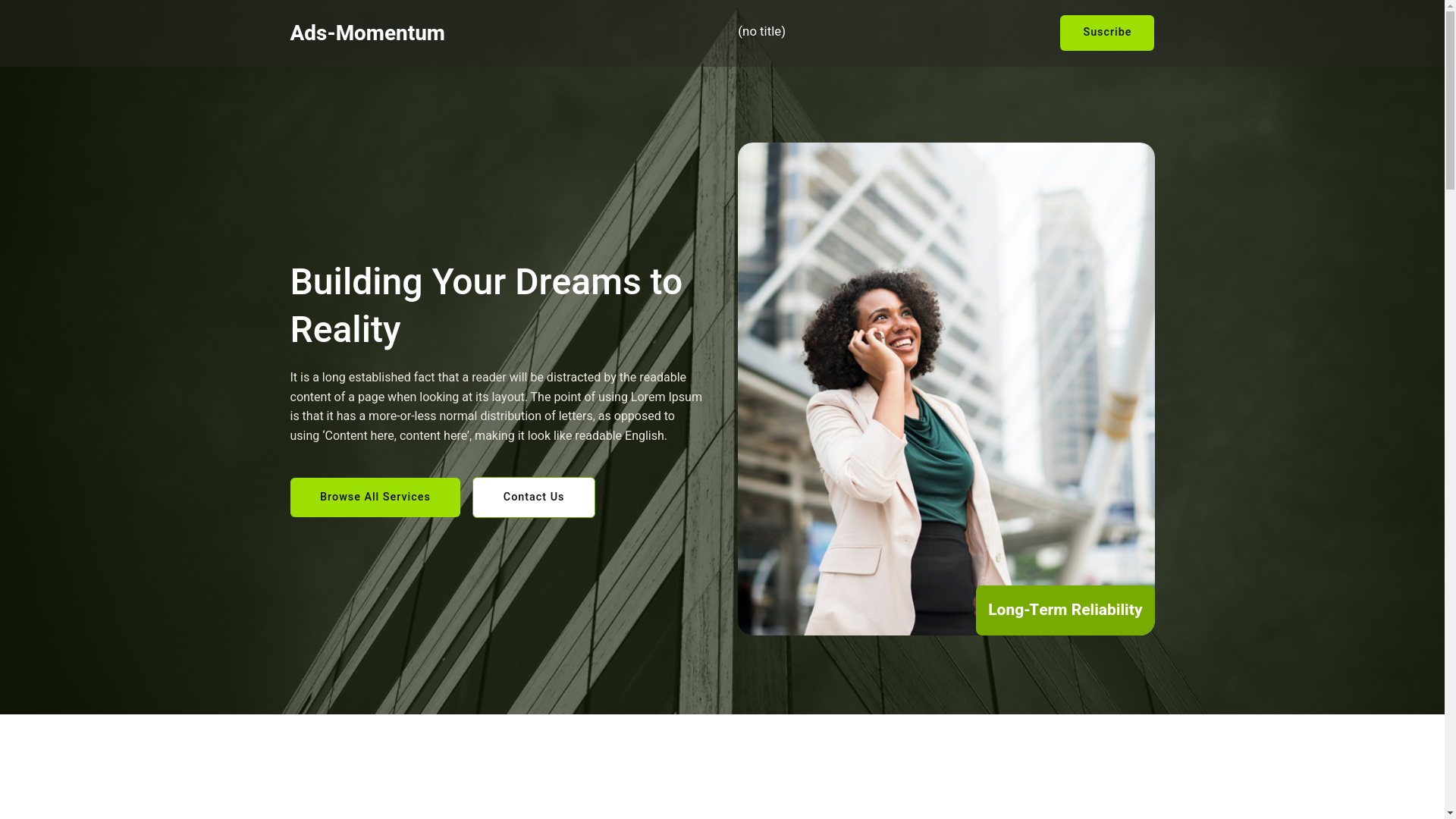 website screenshot of https://ads-momentum.com/