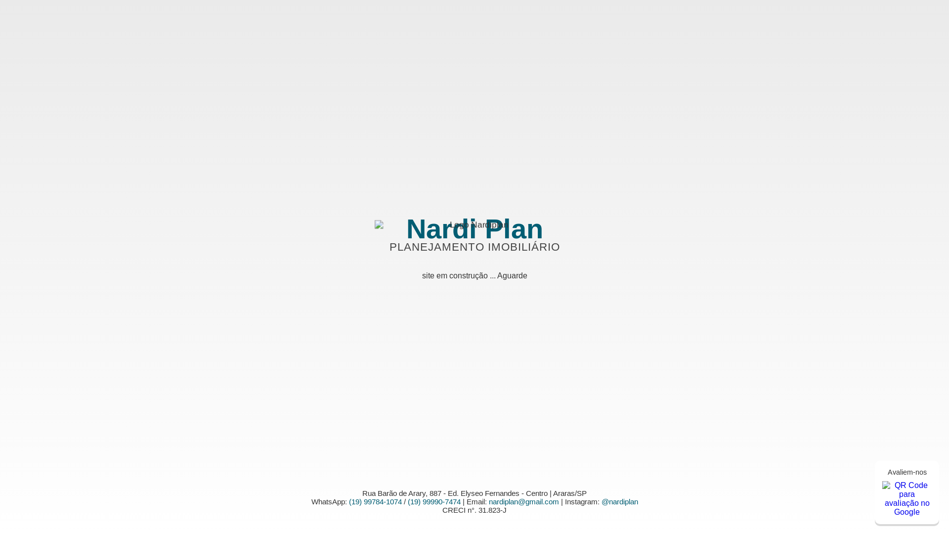 website screenshot of https://nardiplan.com.br/