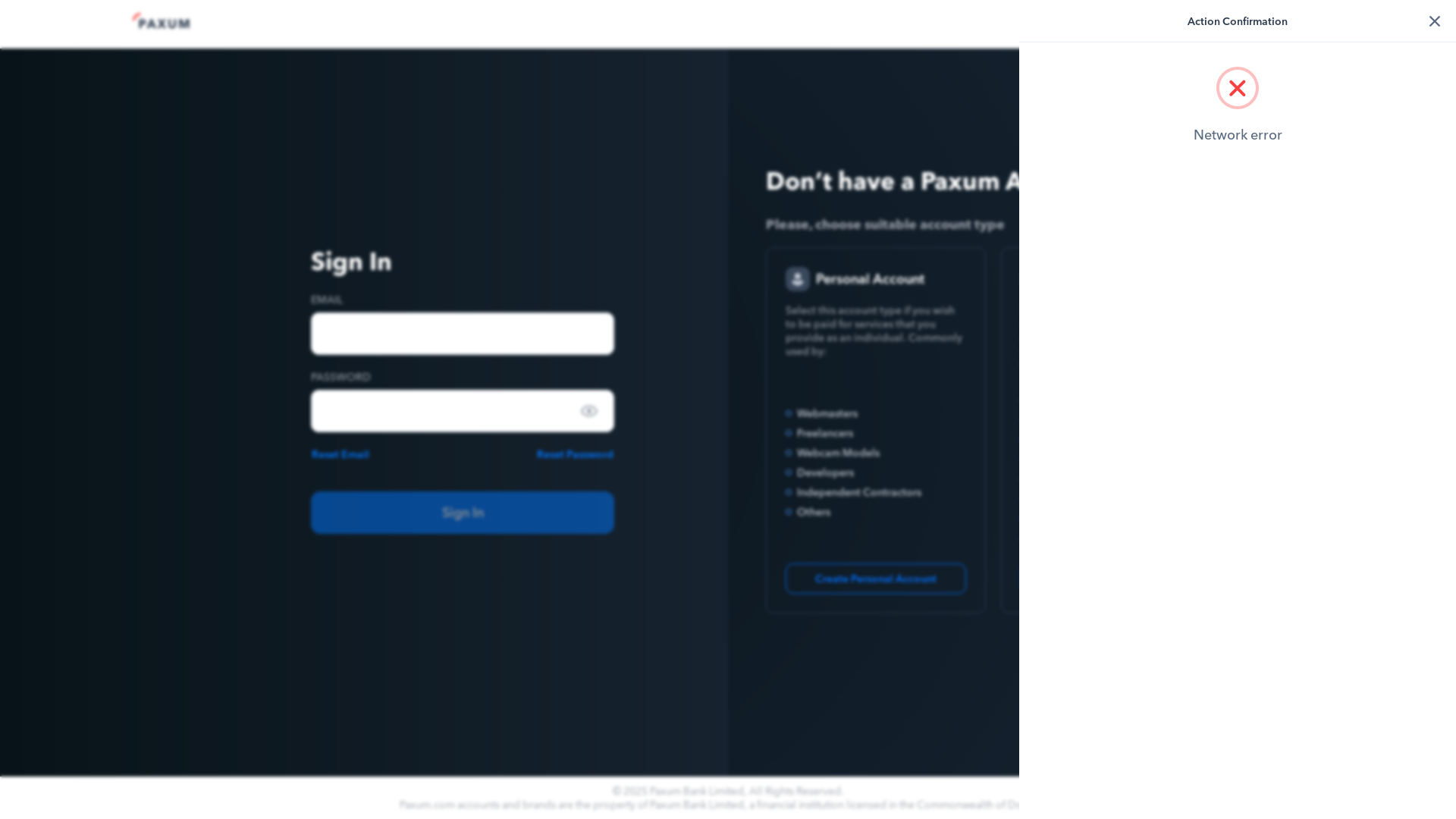 website screenshot of https://paxum-spa-4711-preview.pages.dev/