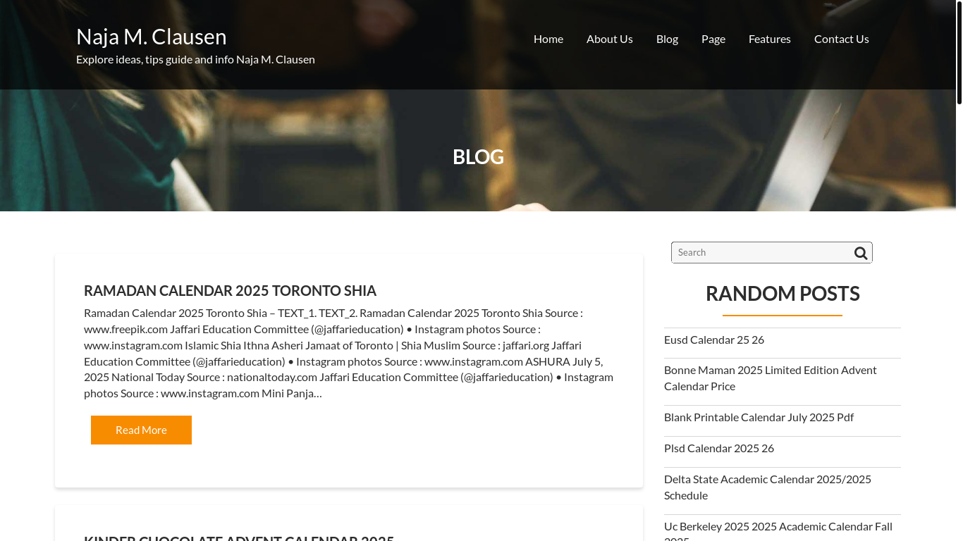website screenshot of https://najaclausenm.pages.dev/