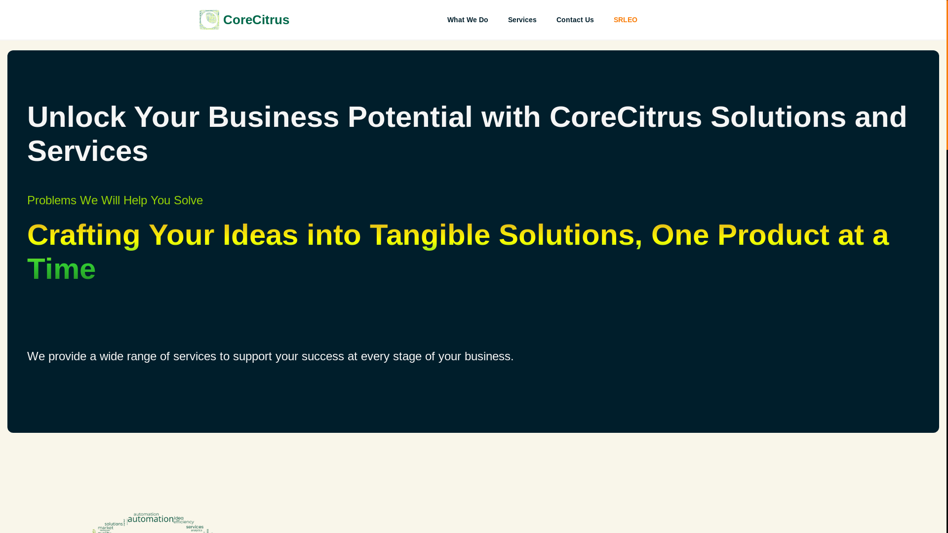 website screenshot of https://corecitrus.pages.dev/
