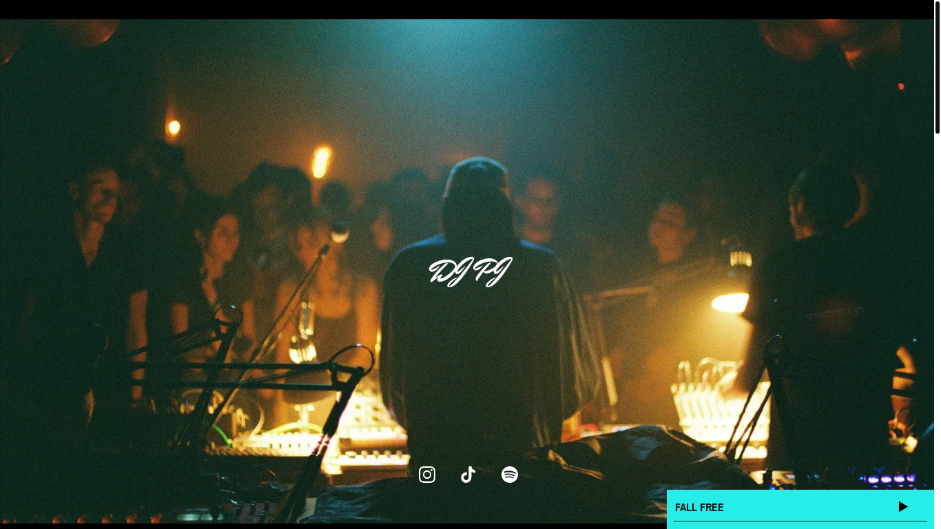 website screenshot of https://djpjpresents.com/