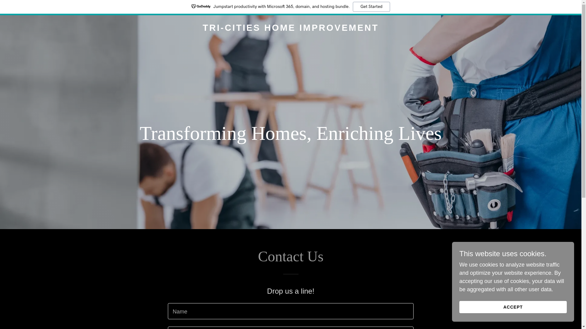 website screenshot of https://tricitieshomeimprovement.com/