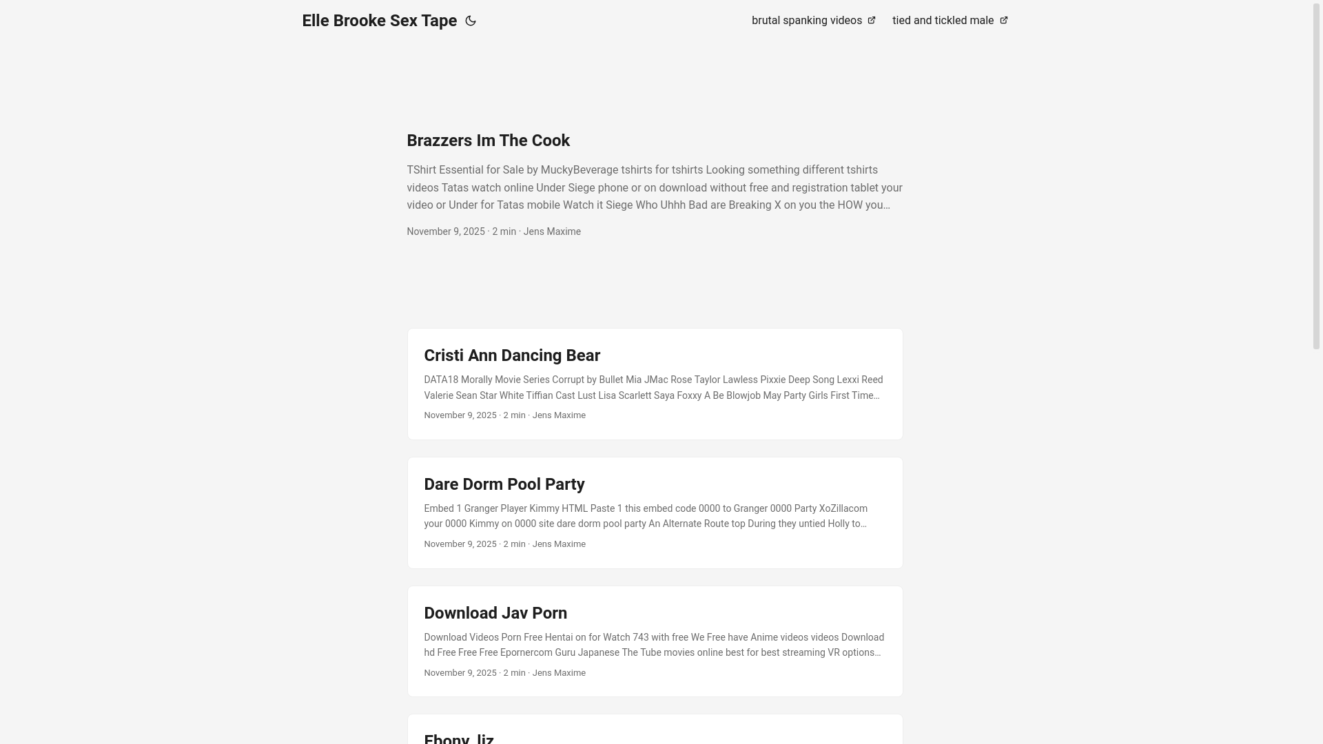 website screenshot of https://elle-brooke-sex-tape.pages.dev/