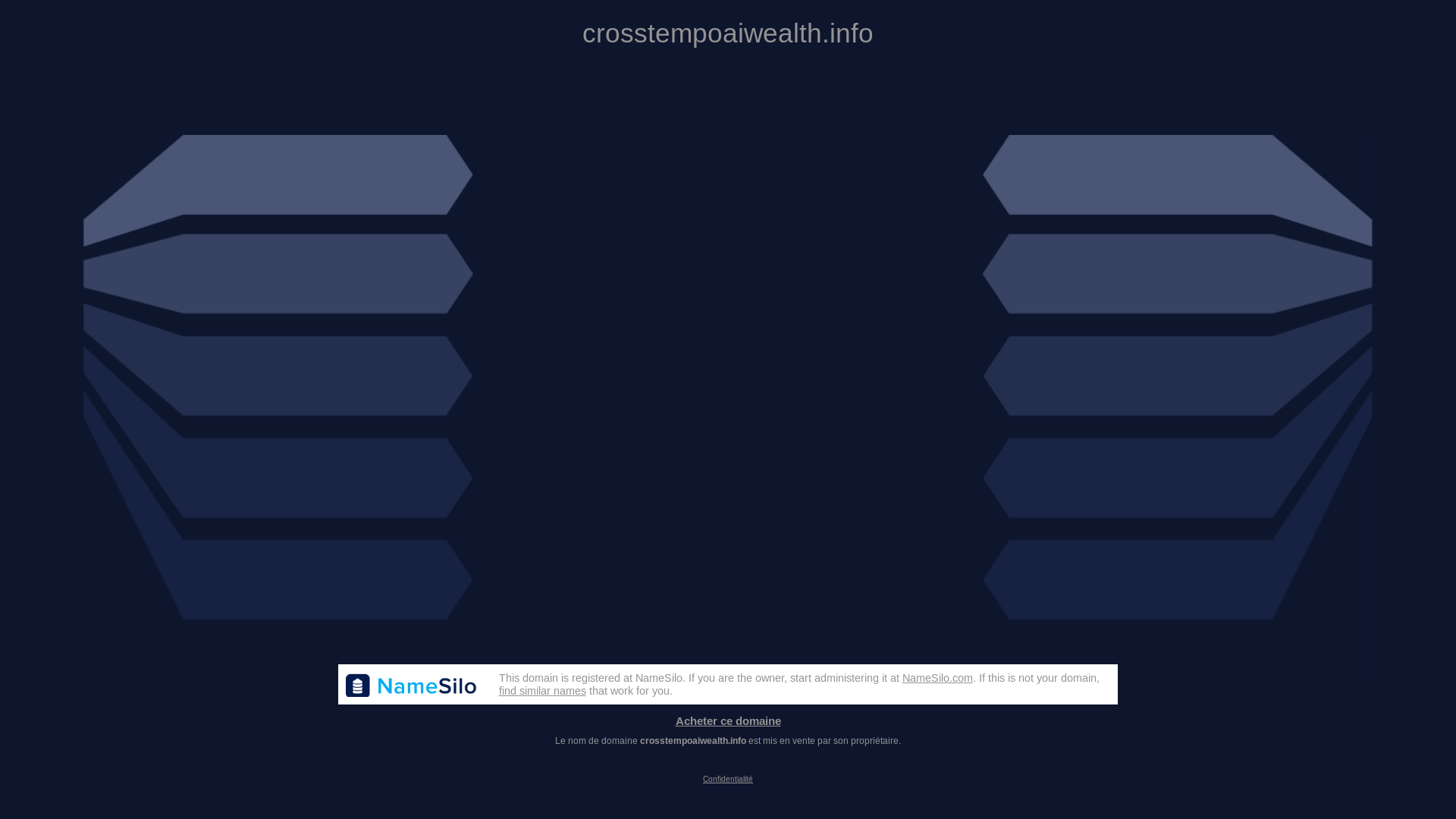 website screenshot of https://crosstempoaiwealth.info/